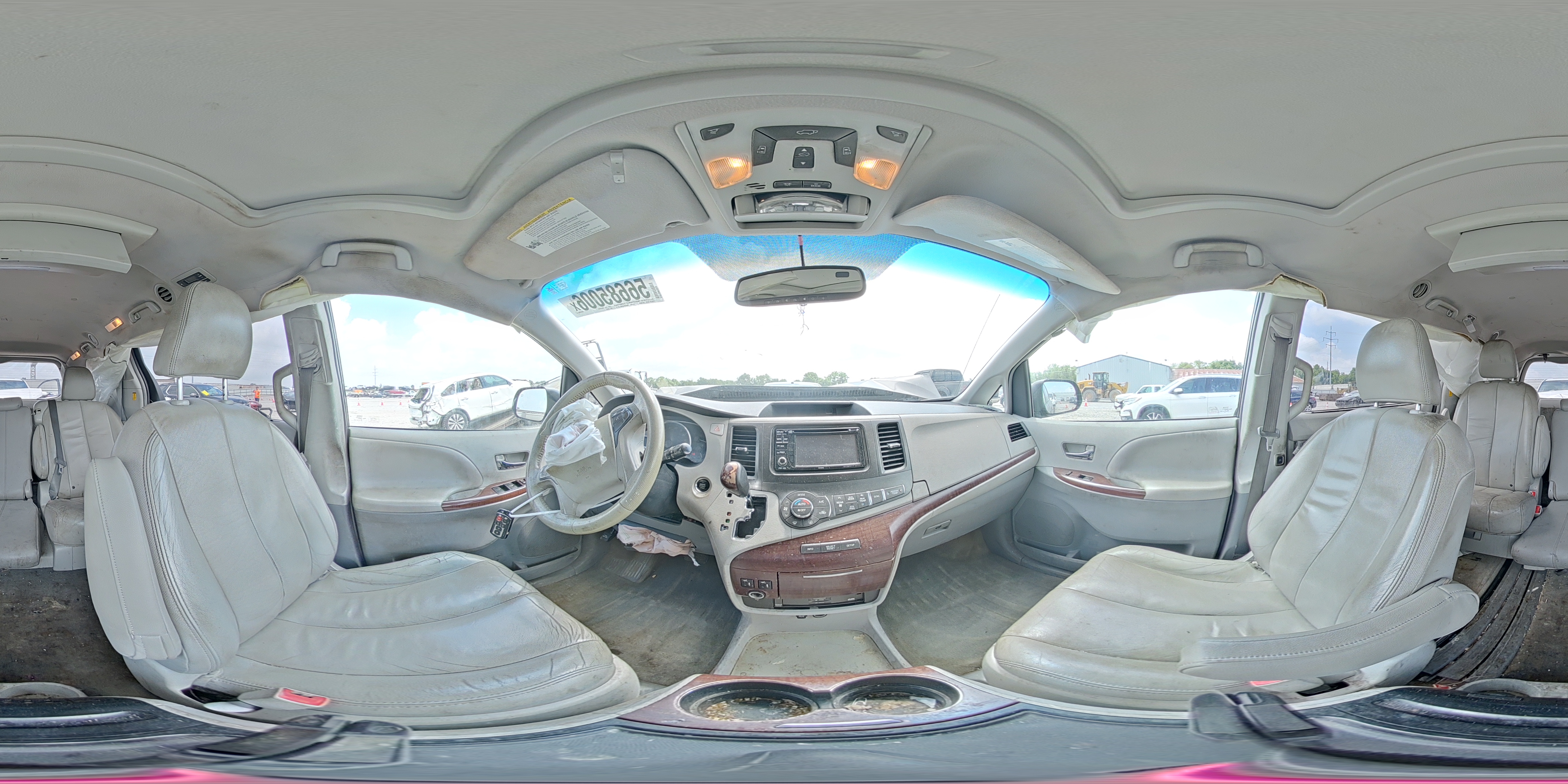 2012 Toyota Sienna Xle 8-passenger Серый vin: 5TDYK3DC8CS259677