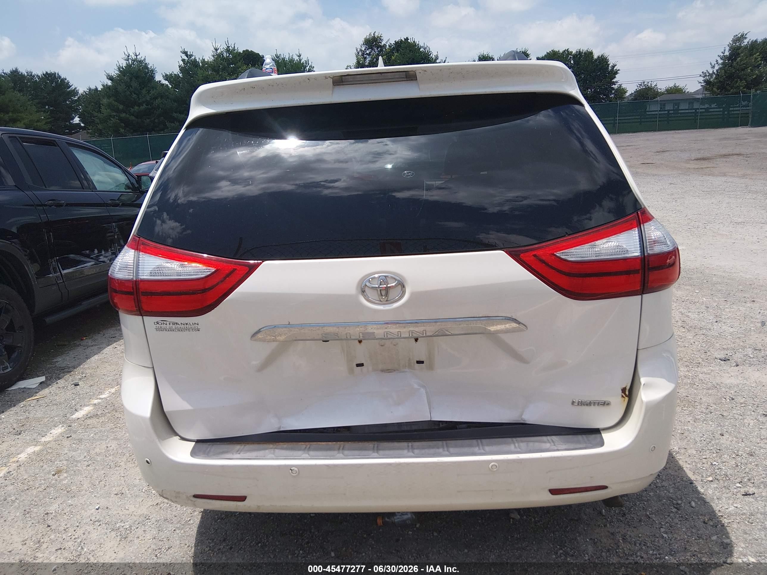 2015 Toyota Sienna Limited Premium 7 Passenger Белый vin: 5TDYK3DC8FS570692
