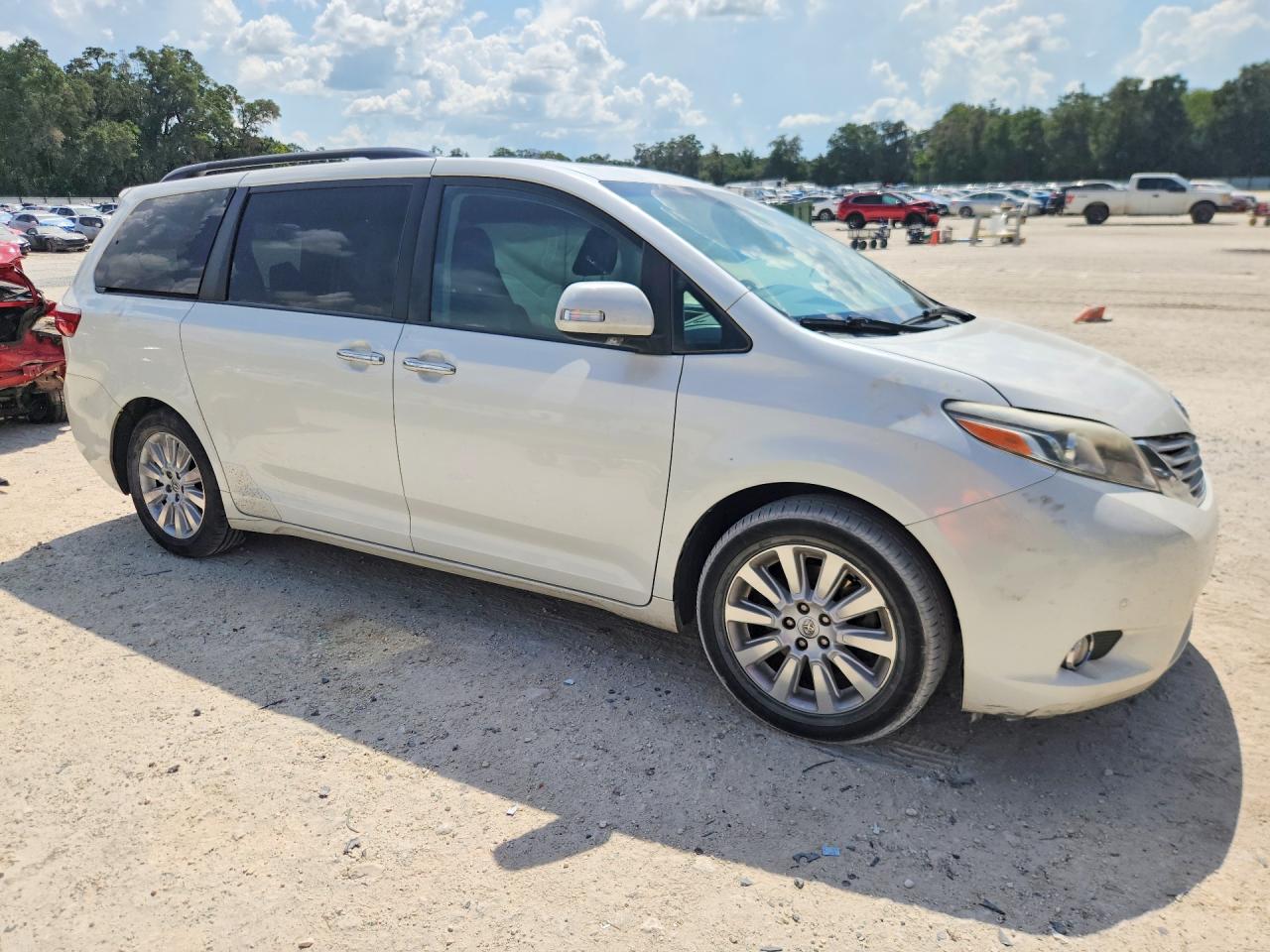 2015 Toyota Sienna Limited Premium 7-passenger White vin: 5TDYK3DC8FS622273