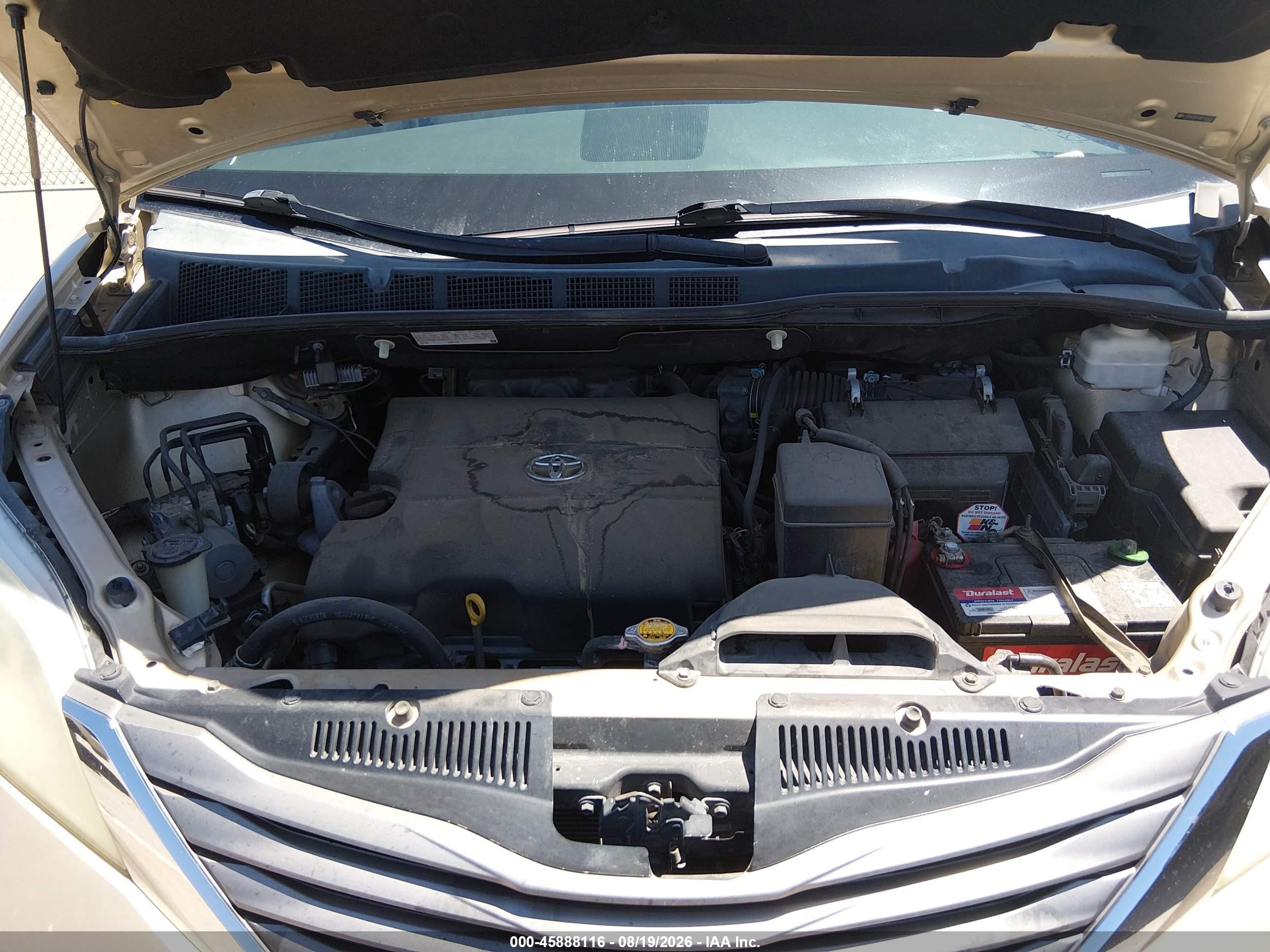 2011 Toyota Sienna Xle V6 Tan vin: 5TDYK3DC9BS108622