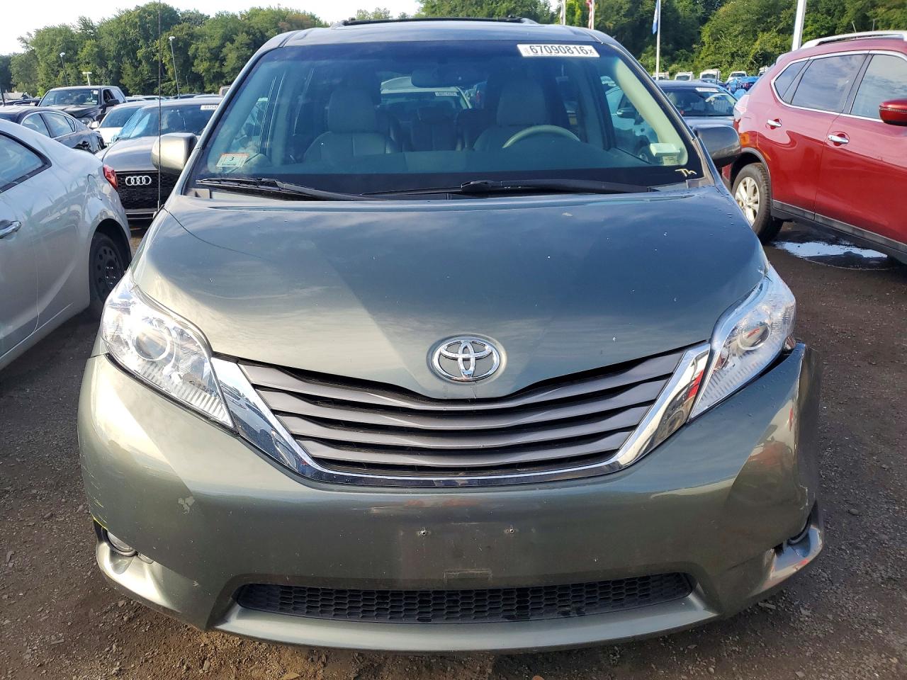 2013 Toyota Sienna Xle 8-passenger Gray vin: 5TDYK3DC9DS386259