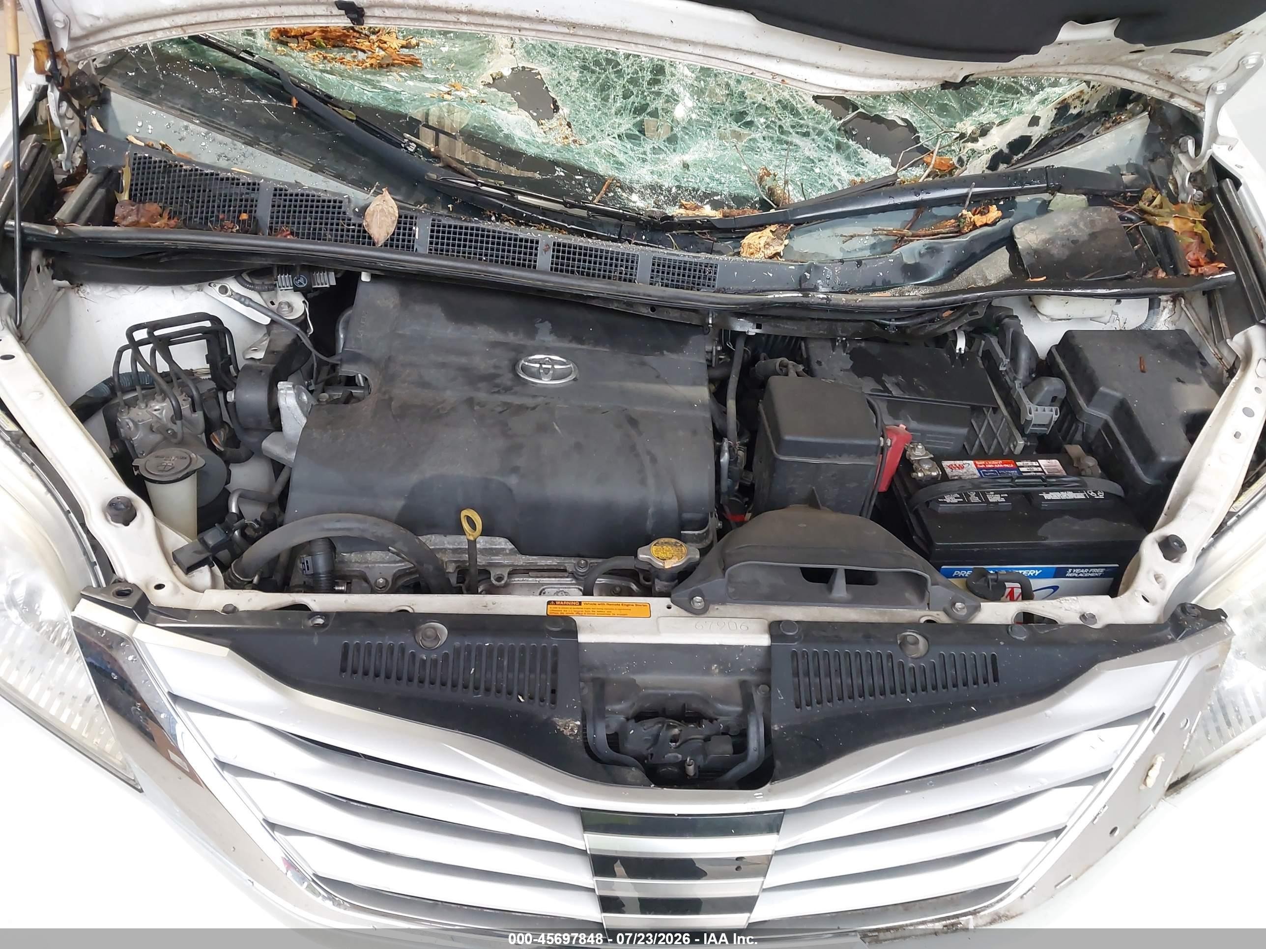 2014 Toyota Sienna Limited V6 7 Passenger Белый vin: 5TDYK3DC9ES473841