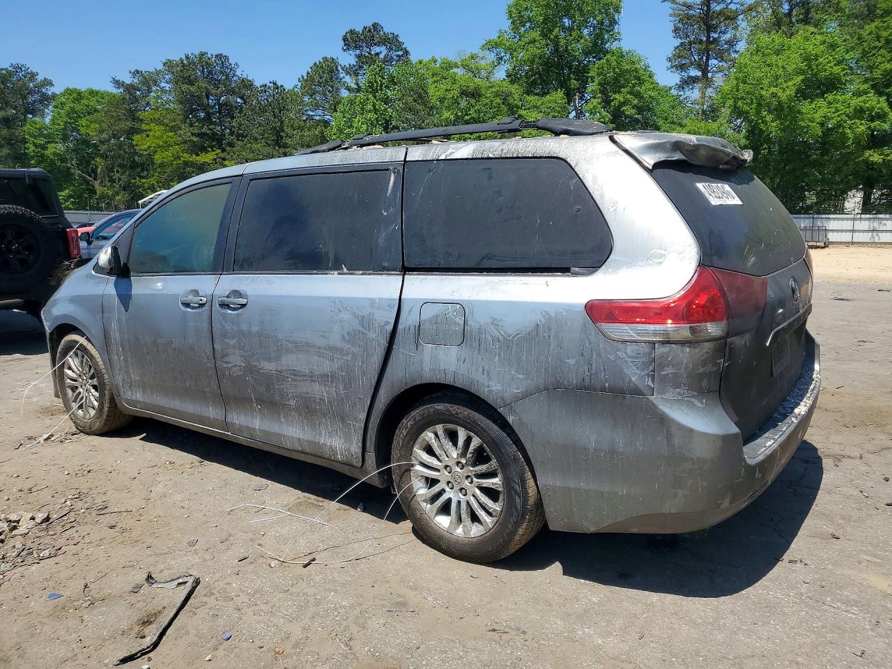 2014 Toyota Sienna Gray vin: 5TDYK3DC9ES498089