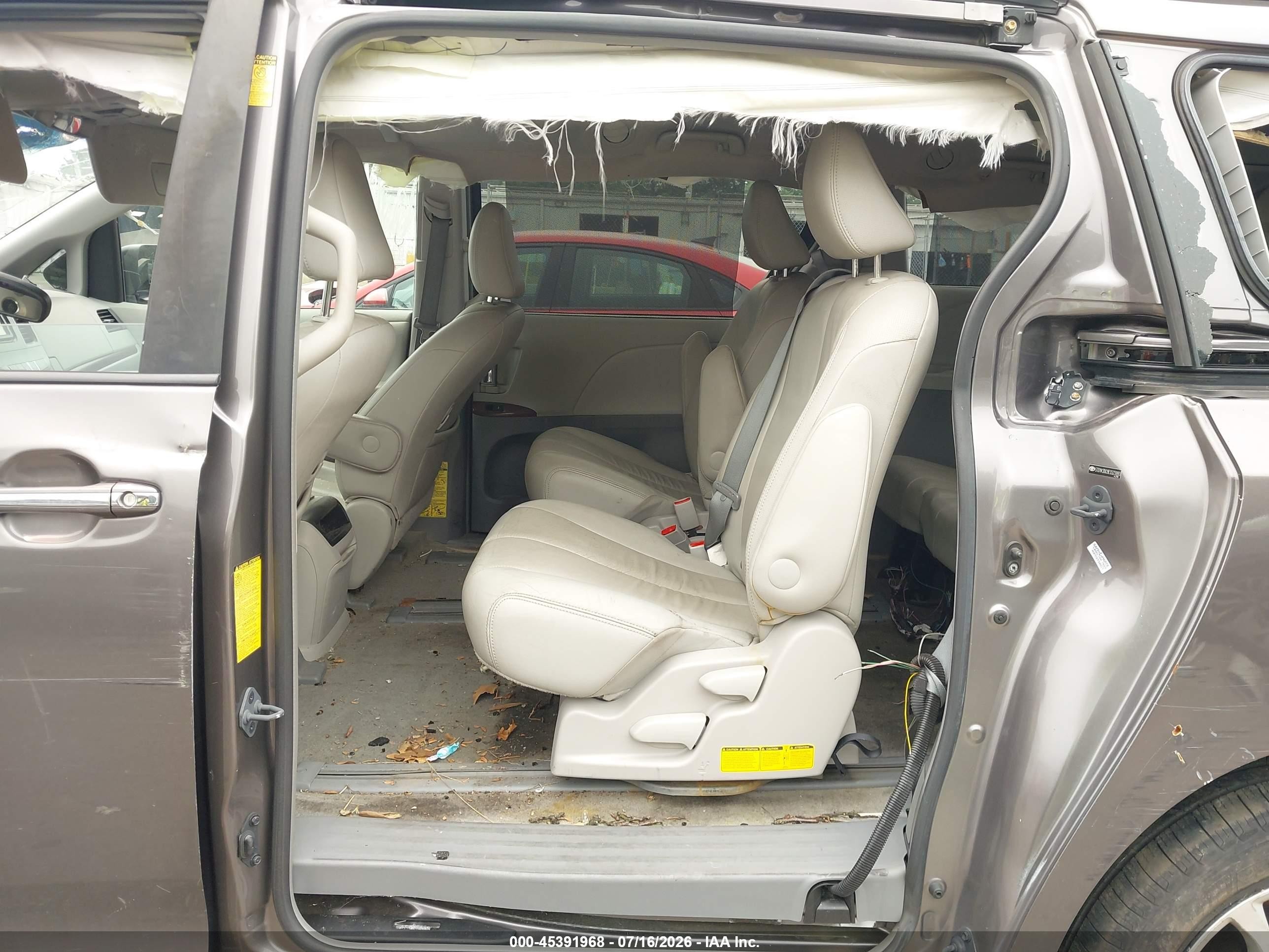 2014 Toyota Sienna Xle V6 8 Passenger Серый vin: 5TDYK3DC9ES523993