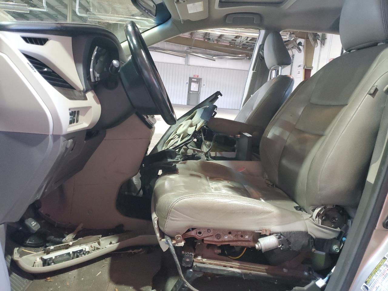 2015 Toyota Sienna Xle 8-passenger Gold vin: 5TDYK3DC9FS567560 Damage: Left Front Seat, Broken, Replacement Required