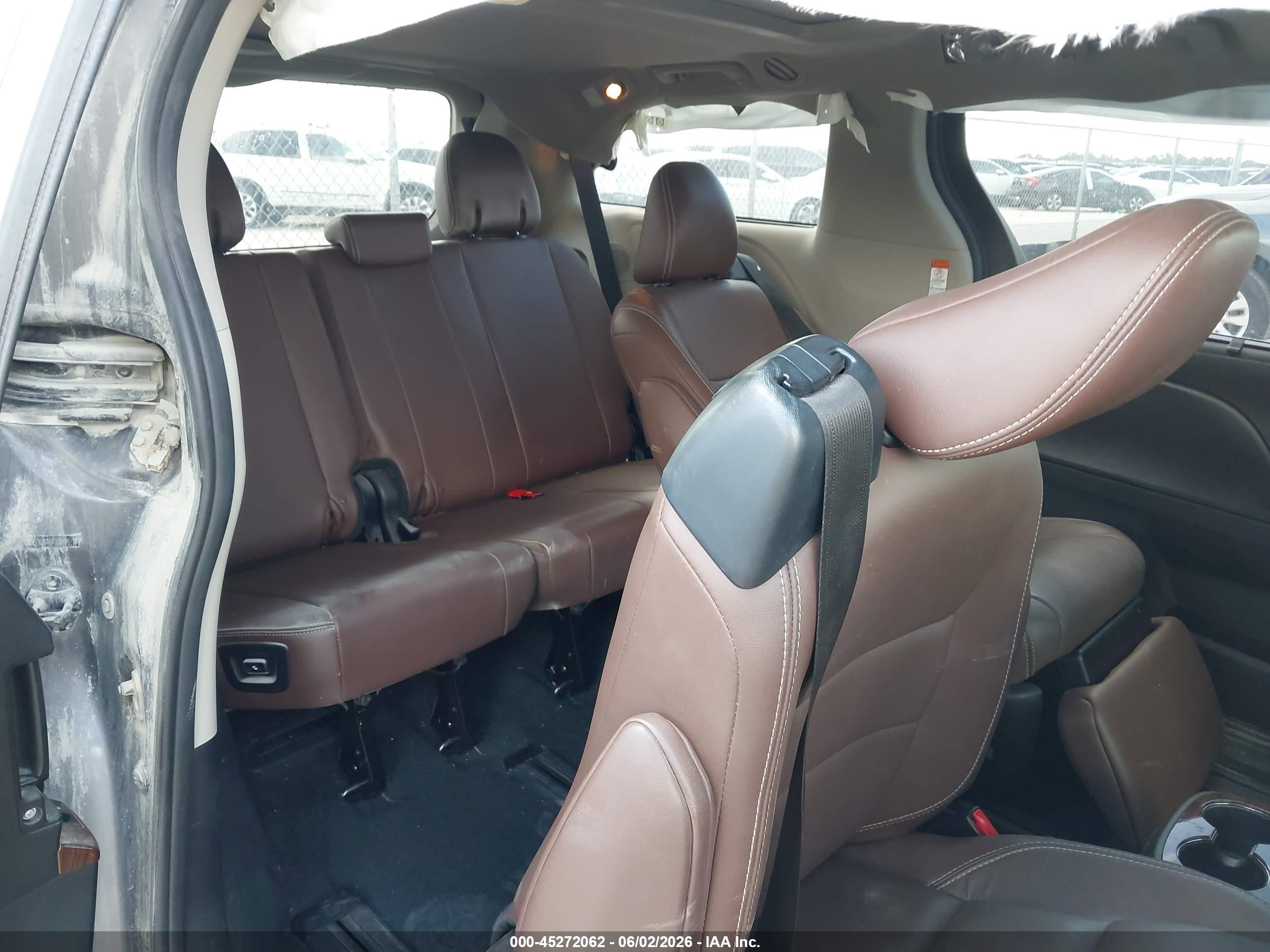 2015 Toyota Sienna Limited 7 Passenger Gray vin: 5TDYK3DC9FS586755