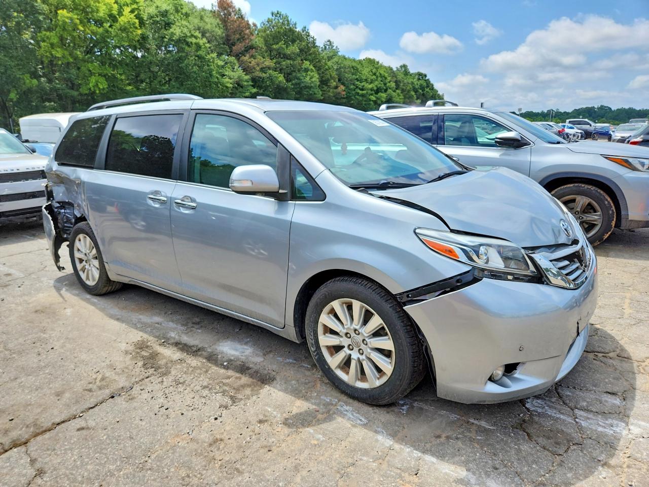 2015 Toyota Sienna Limited Premium 7-passenger Gray vin: 5TDYK3DC9FS596038