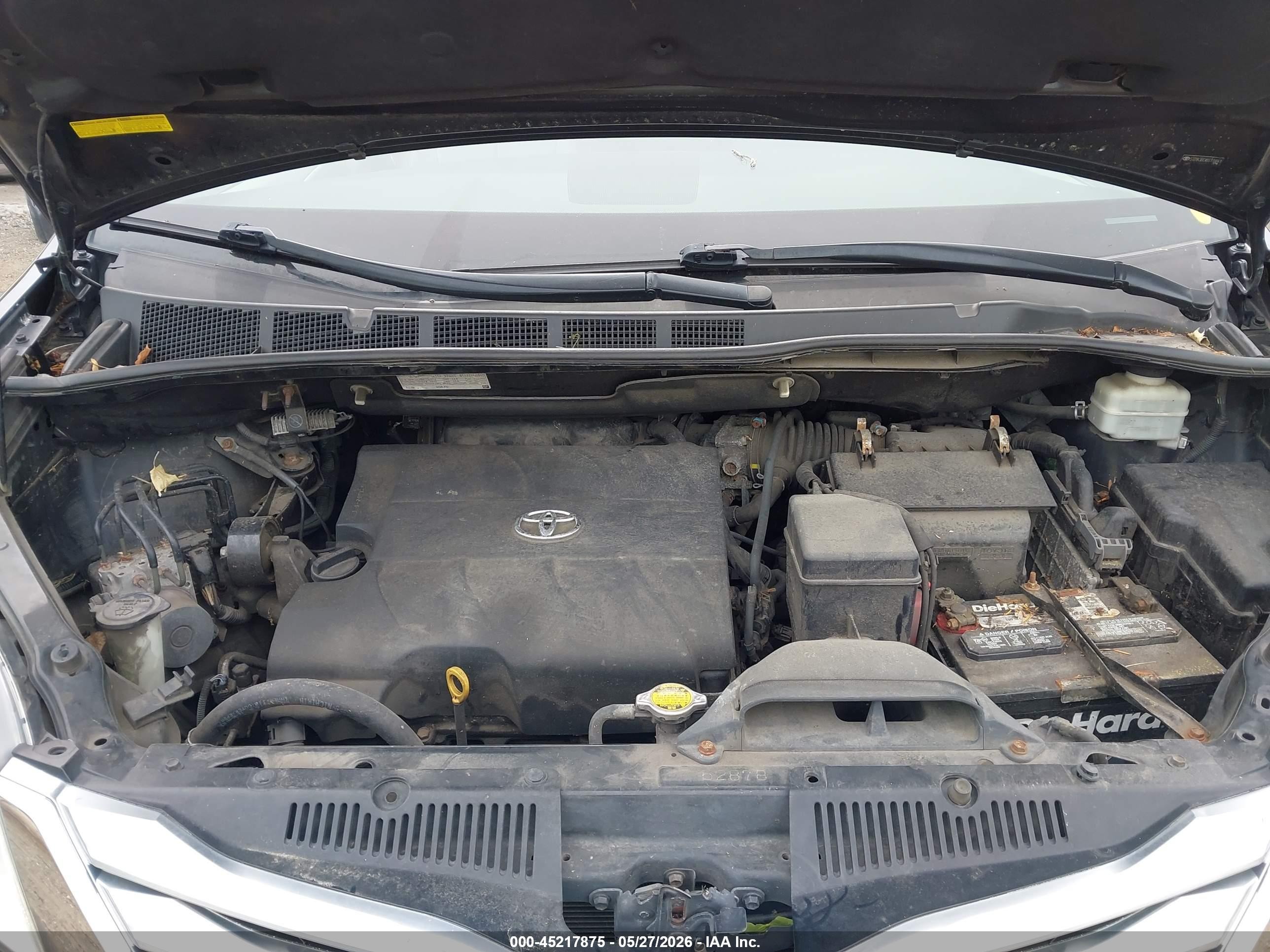 2011 Toyota Sienna Limited V6 Черный vin: 5TDYK3DCXBS119841