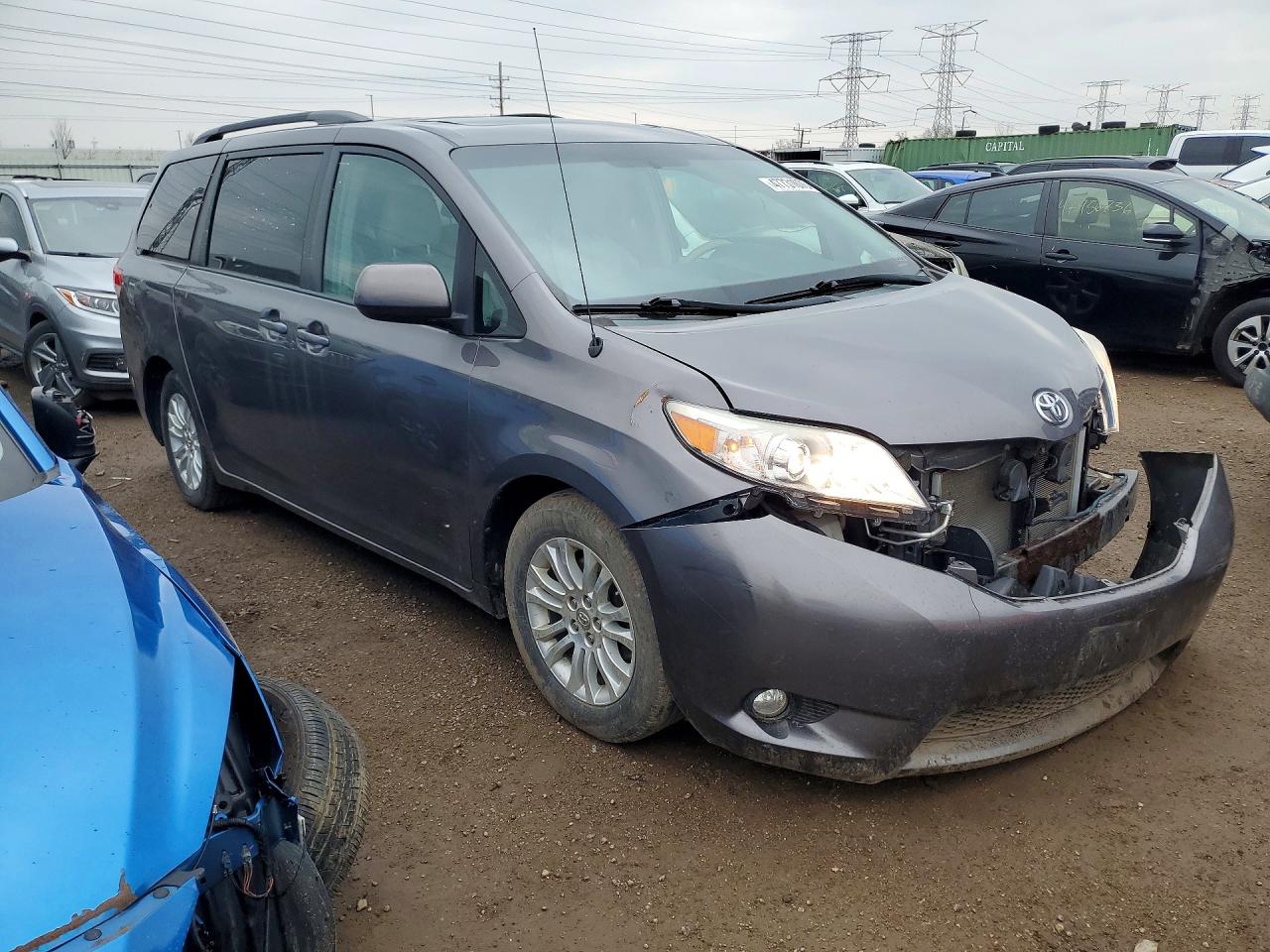 2012 Toyota Sienna Xle 8-passenger Gray vin: 5TDYK3DCXCS232478