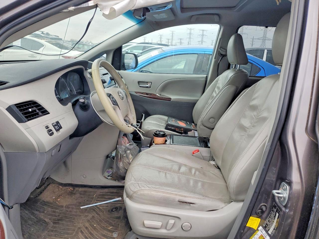 2012 Toyota Sienna Xle 8-passenger Gray vin: 5TDYK3DCXCS232478