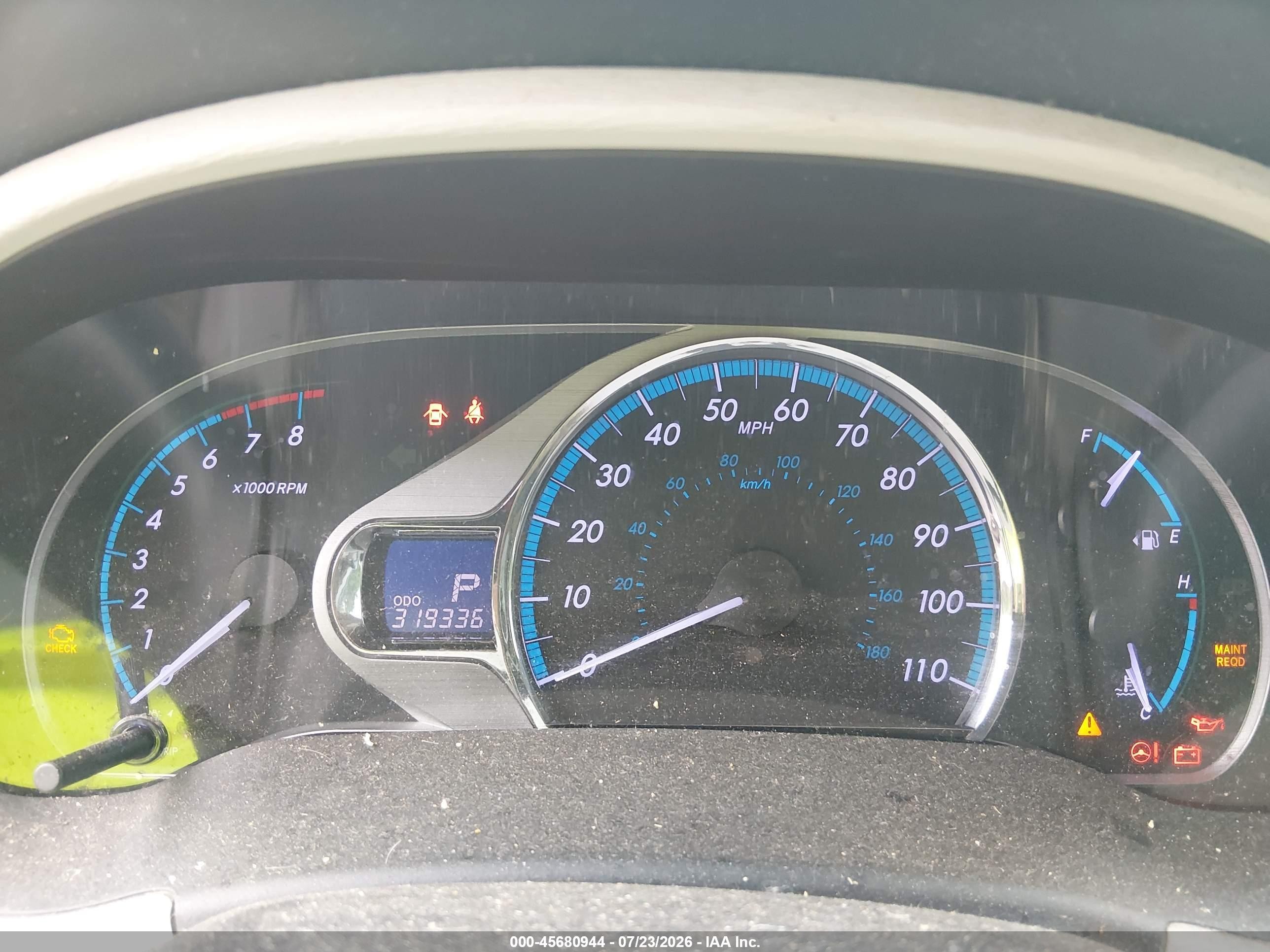 2012 Toyota Sienna Xle V6 8 Passenger Blue vin: 5TDYK3DCXCS236059