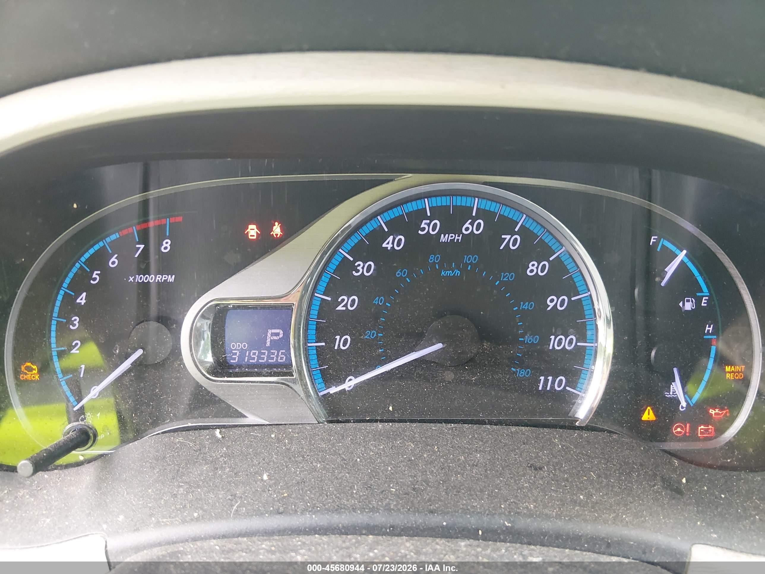 2012 Toyota Sienna Xle V6 8 Passenger Blue vin: 5TDYK3DCXCS236059