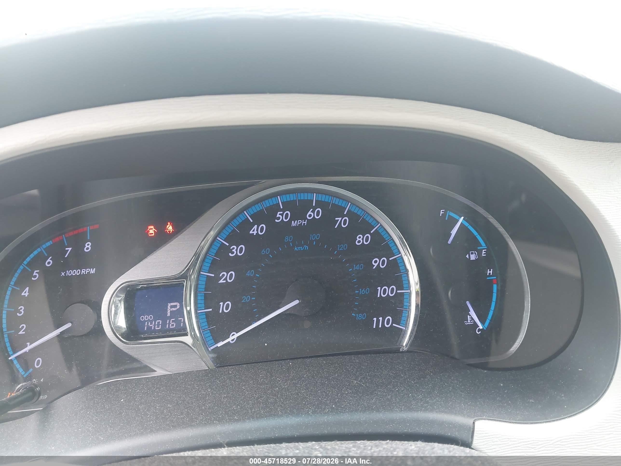 2013 Toyota Sienna Xle V6 8 Passenger Blue vin: 5TDYK3DCXDS368563
