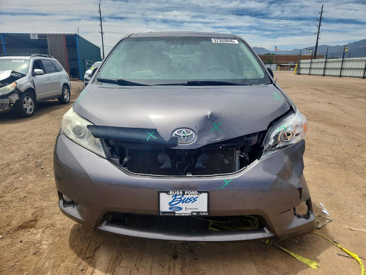 2014 Toyota Sienna Xle 8-passenger Серый vin: 5TDYK3DCXES497730