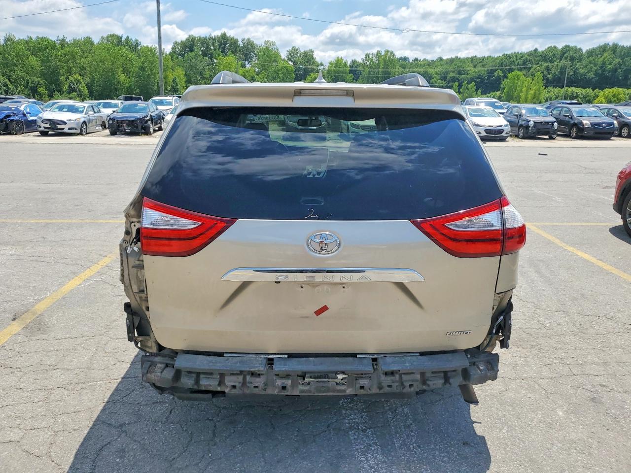 2015 Toyota Sienna Limited Premium 7-passenger Желто-коричневый vin: 5TDYK3DCXFS653217