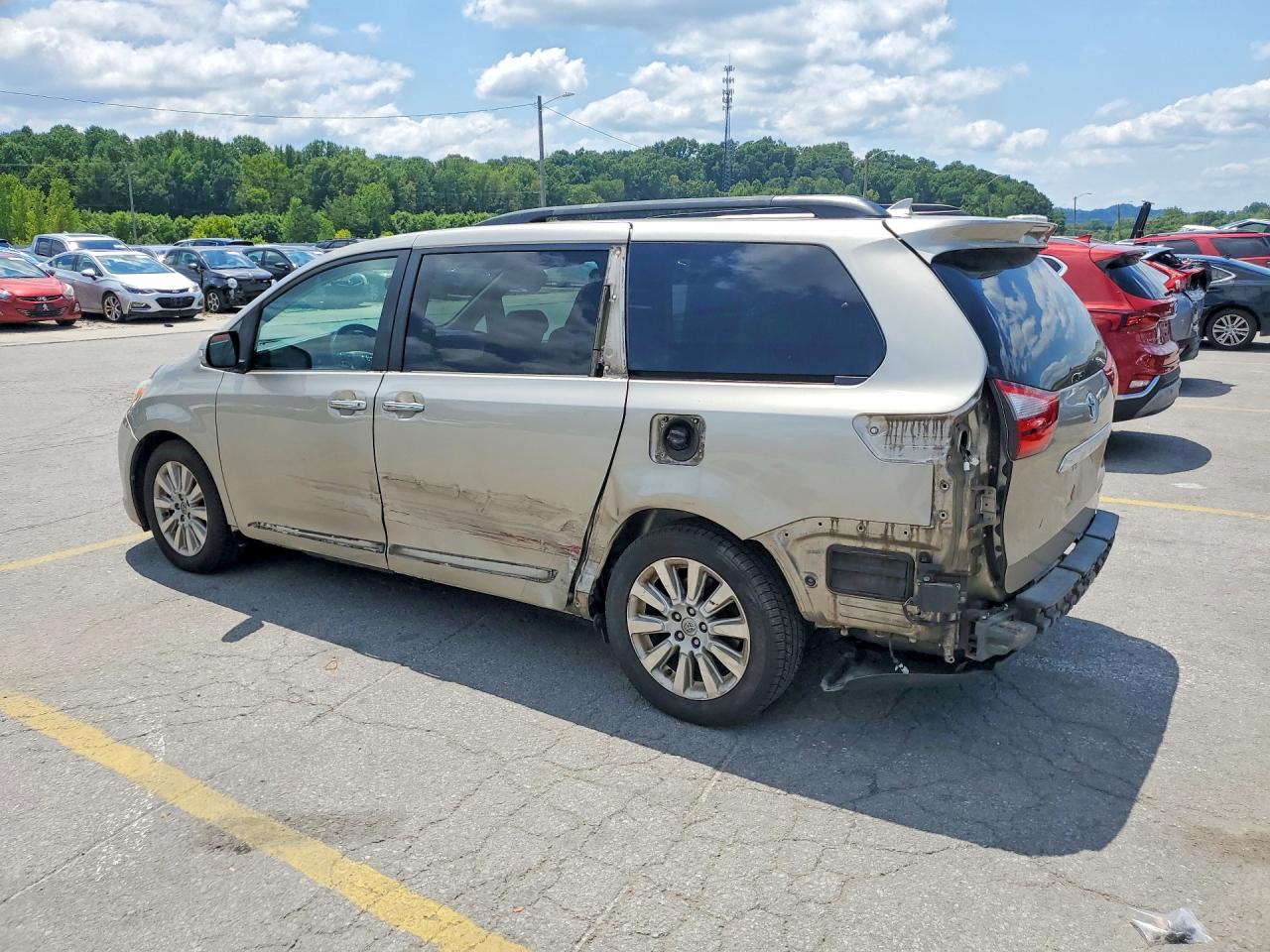 2015 Toyota Sienna Limited Premium 7-passenger Желто-коричневый vin: 5TDYK3DCXFS653217