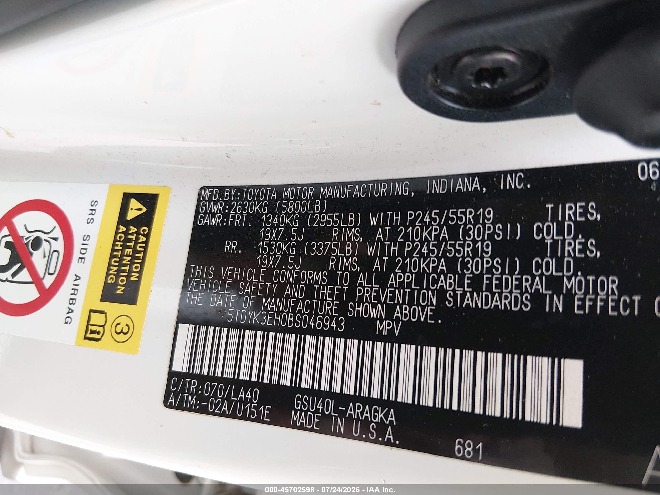 2011 Toyota Highlander Limited V6 White vin: 5TDYK3EH0BS046943