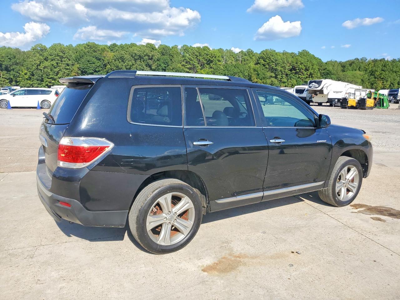 2012 Toyota Highlander Limited Black vin: 5TDYK3EH0CS052257