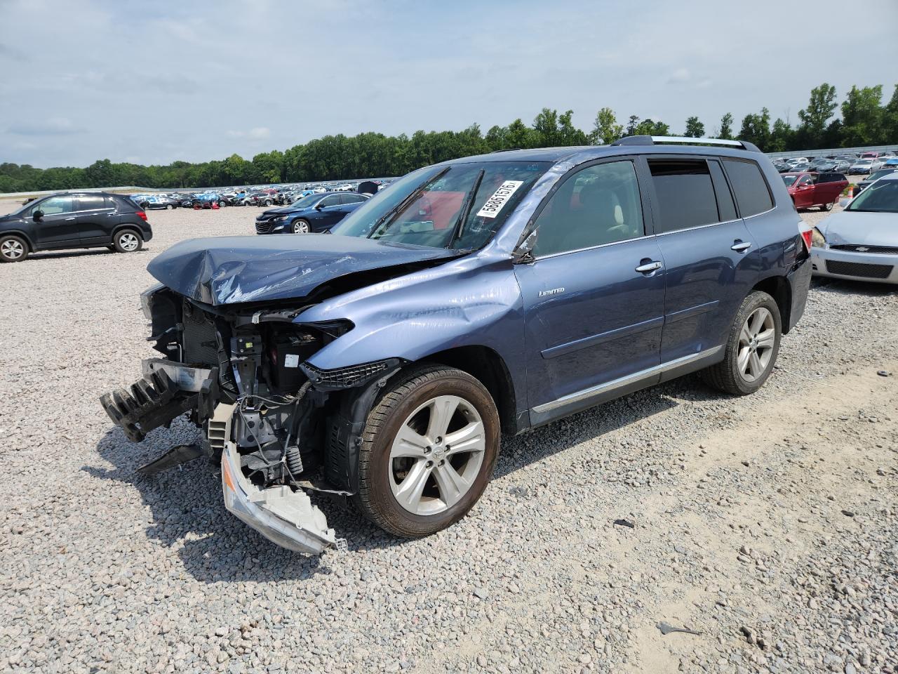2012 Toyota Highlander Limited Blue vin: 5TDYK3EH0CS067339