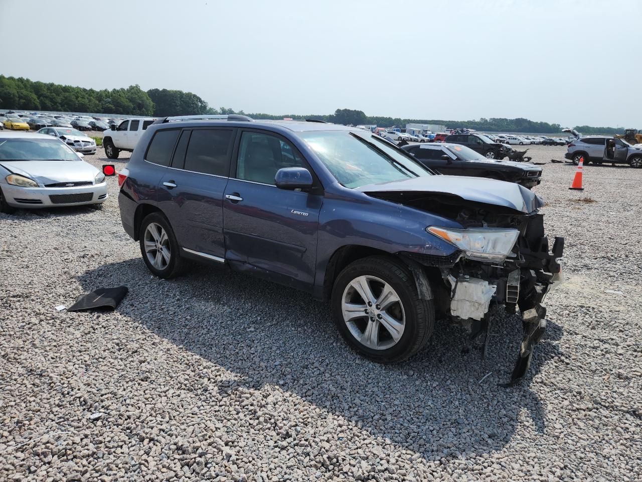 2012 Toyota Highlander Limited Blue vin: 5TDYK3EH0CS067339