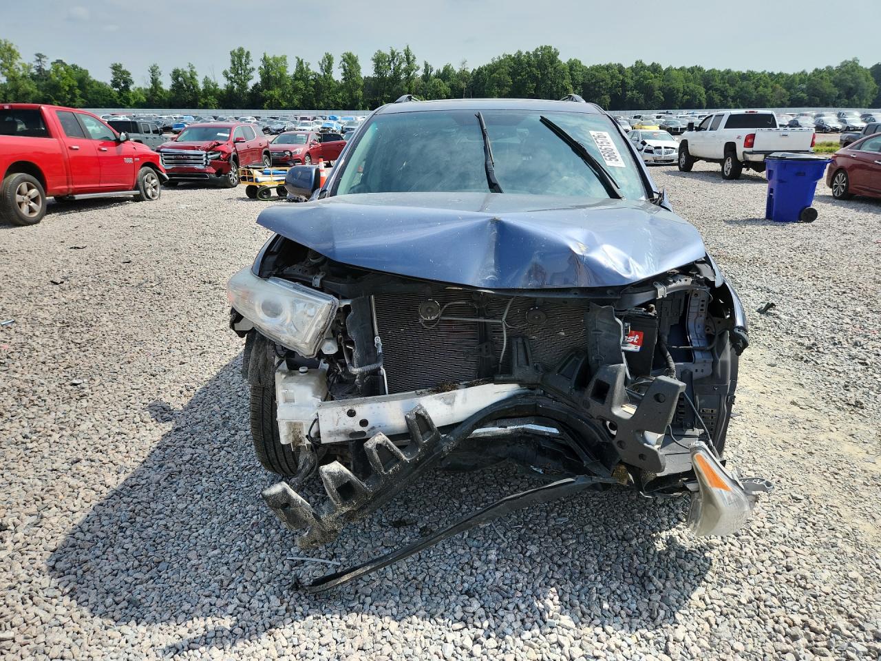 2012 Toyota Highlander Limited Blue vin: 5TDYK3EH0CS067339