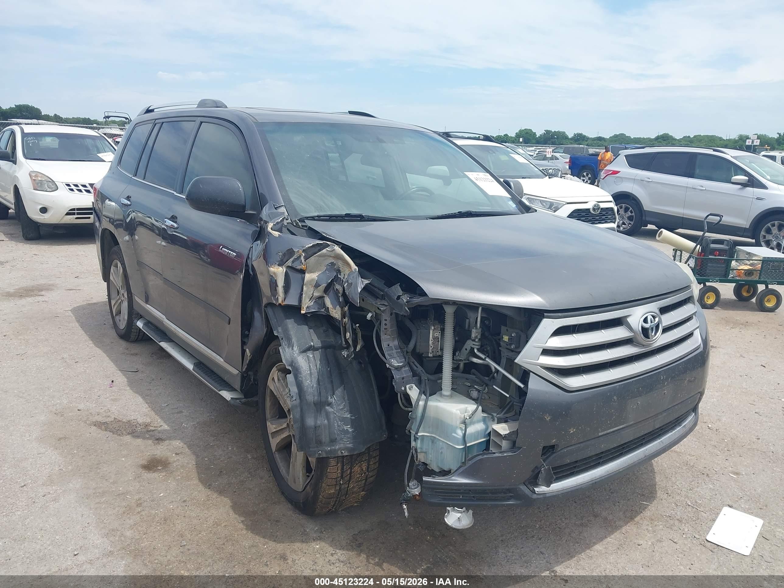 2012 Toyota Highlander Limited V6 Silver vin: 5TDYK3EH0CS079894