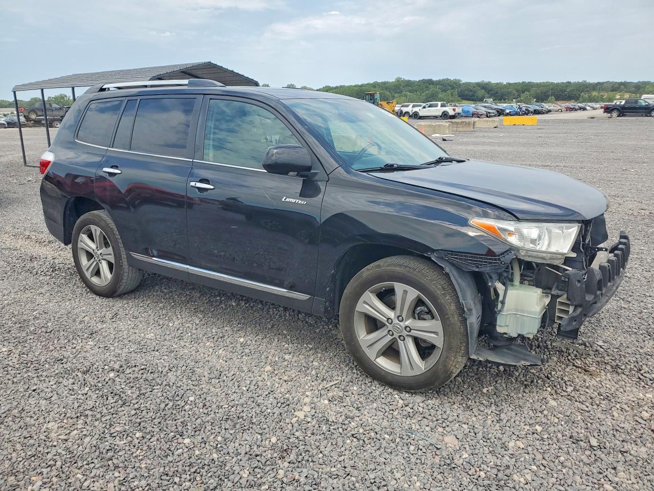 2012 Toyota Highlander Limited Black vin: 5TDYK3EH0CS086084