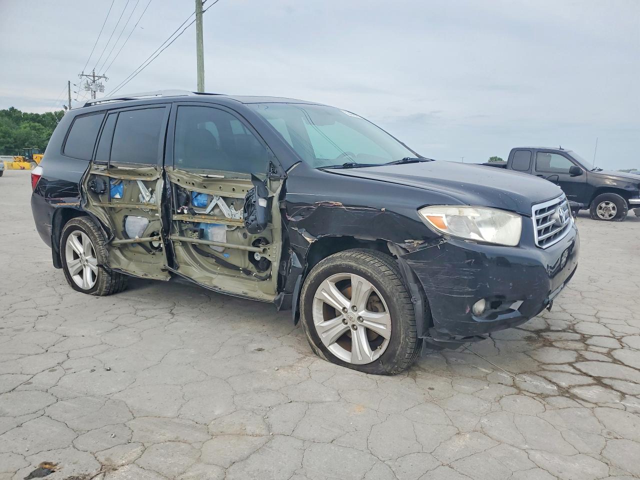 2010 Toyota Highlander Limited Black vin: 5TDYK3EH1AS019720