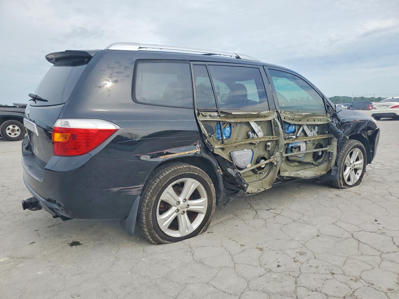 2010 Toyota Highlander Limited Black vin: 5TDYK3EH1AS019720