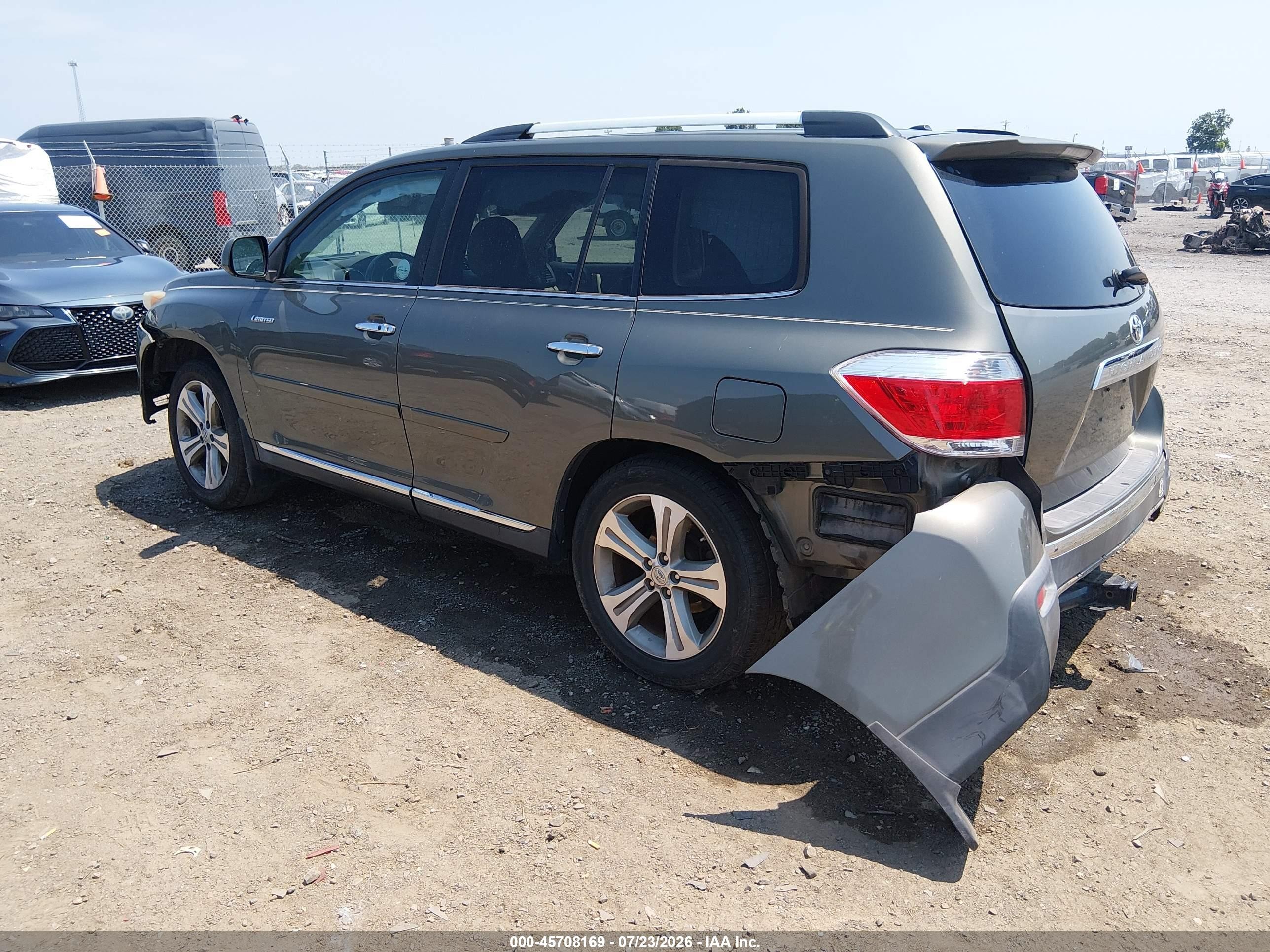 2012 Toyota Highlander Limited V6 Green vin: 5TDYK3EH1CS050940