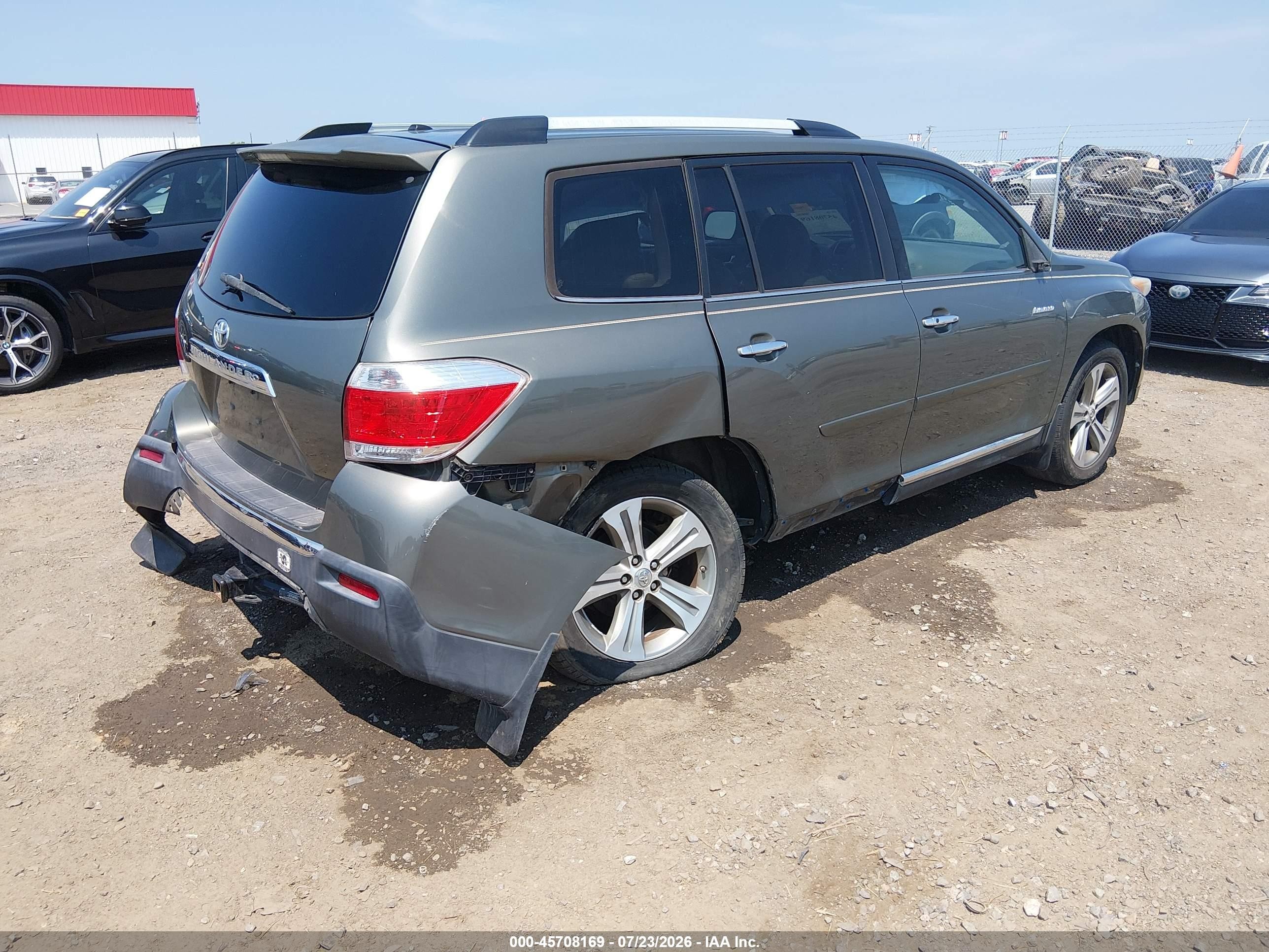 2012 Toyota Highlander Limited V6 Green vin: 5TDYK3EH1CS050940