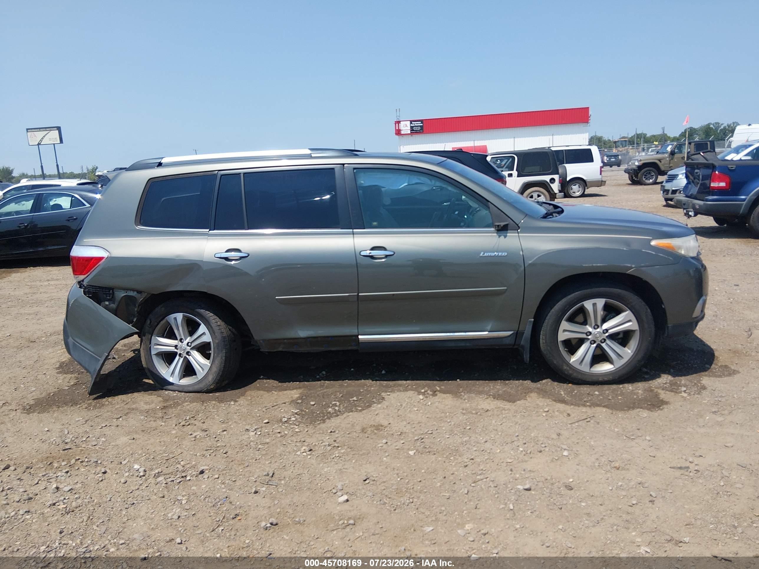 2012 Toyota Highlander Limited V6 Green vin: 5TDYK3EH1CS050940