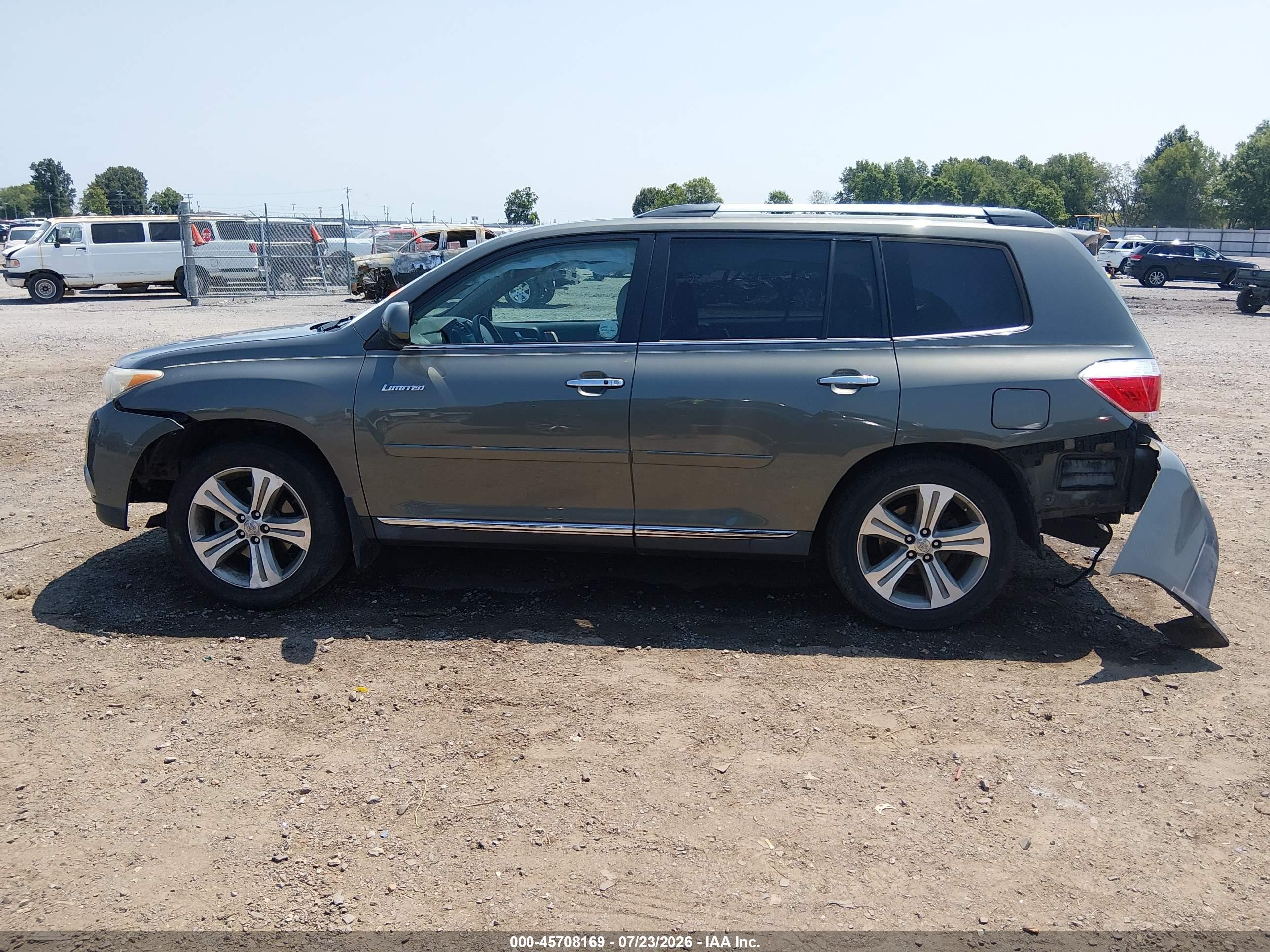 2012 Toyota Highlander Limited V6 Green vin: 5TDYK3EH1CS050940