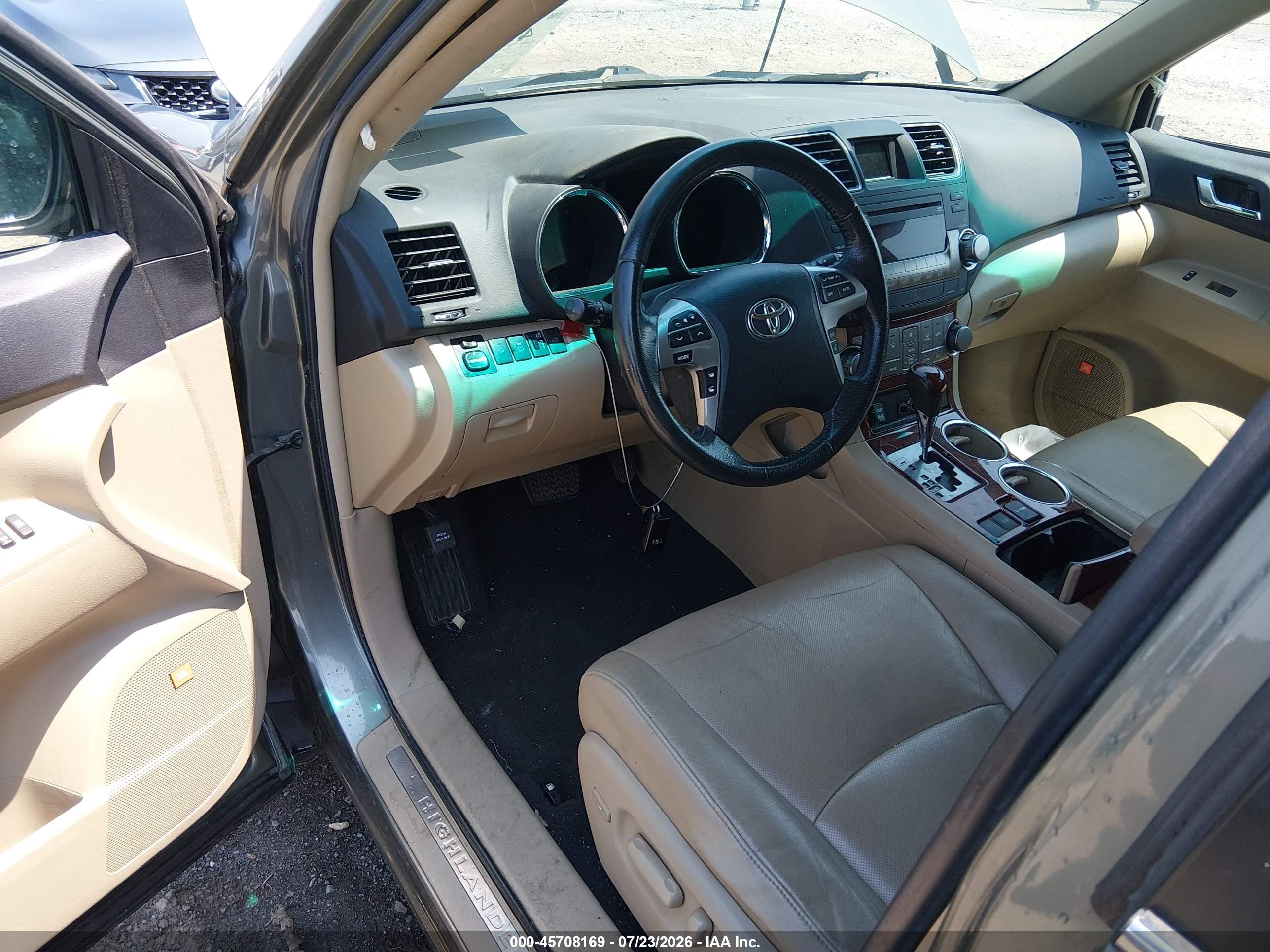 2012 Toyota Highlander Limited V6 Green vin: 5TDYK3EH1CS050940