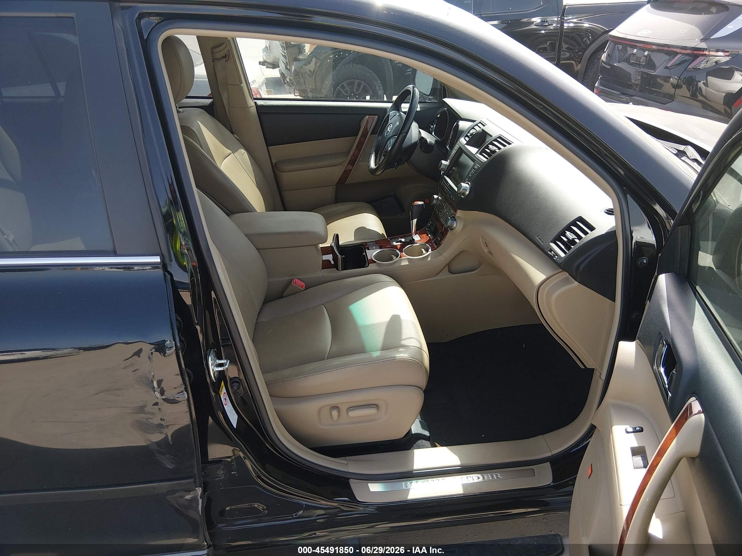 2012 Toyota Highlander Limited V6 Black vin: 5TDYK3EH1CS053675