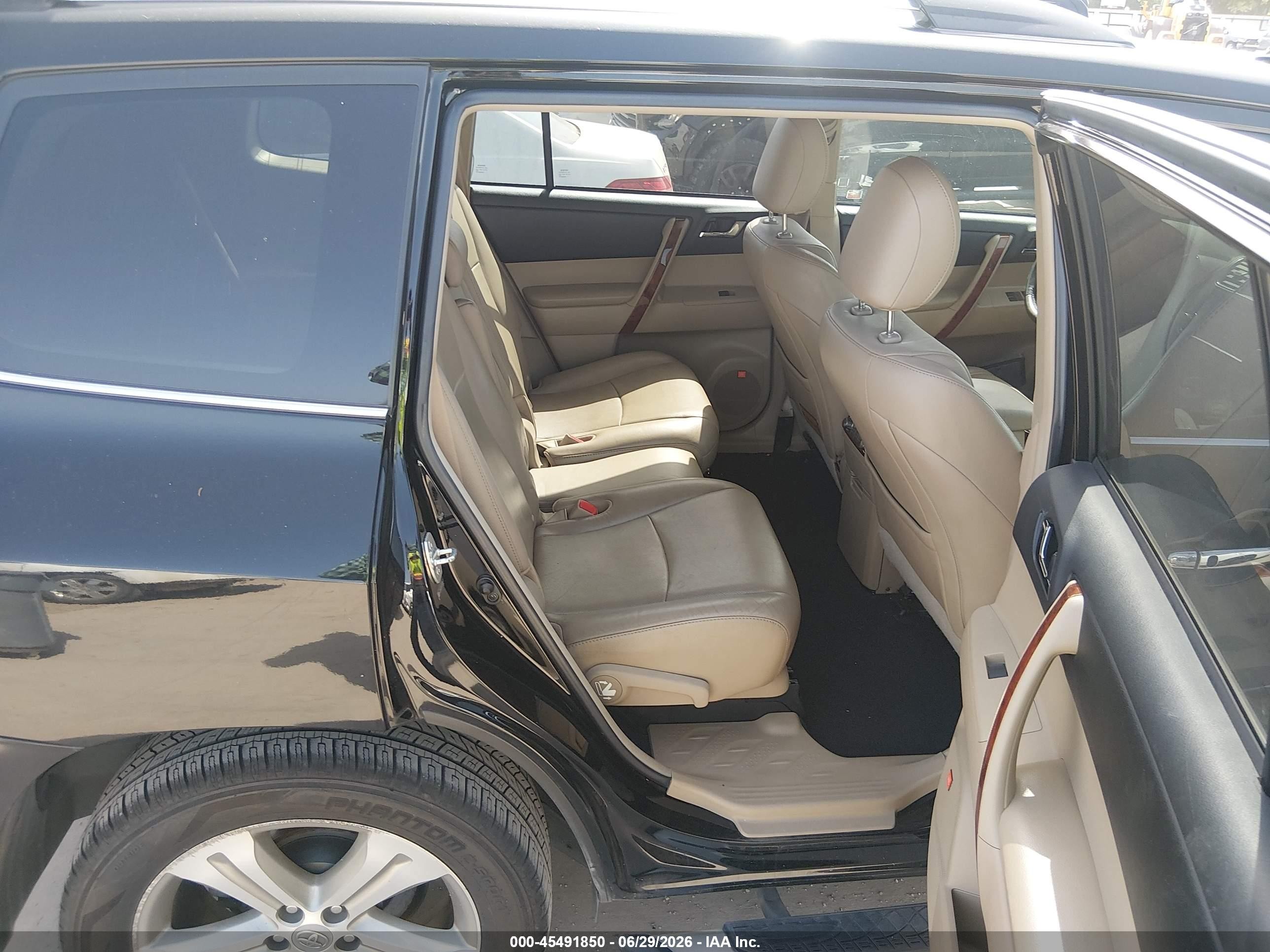 2012 Toyota Highlander Limited V6 Black vin: 5TDYK3EH1CS053675