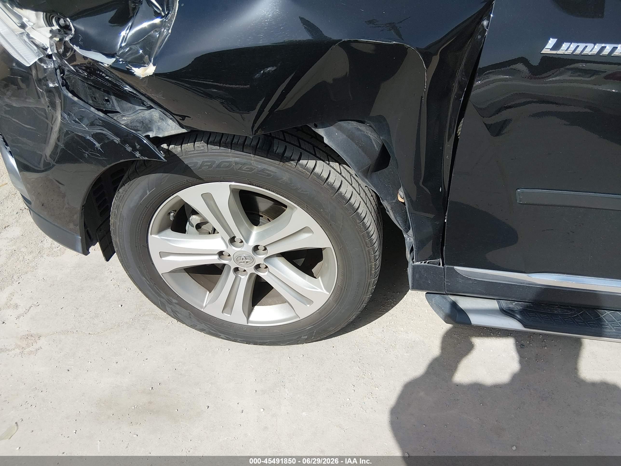 2012 Toyota Highlander Limited V6 Black vin: 5TDYK3EH1CS053675