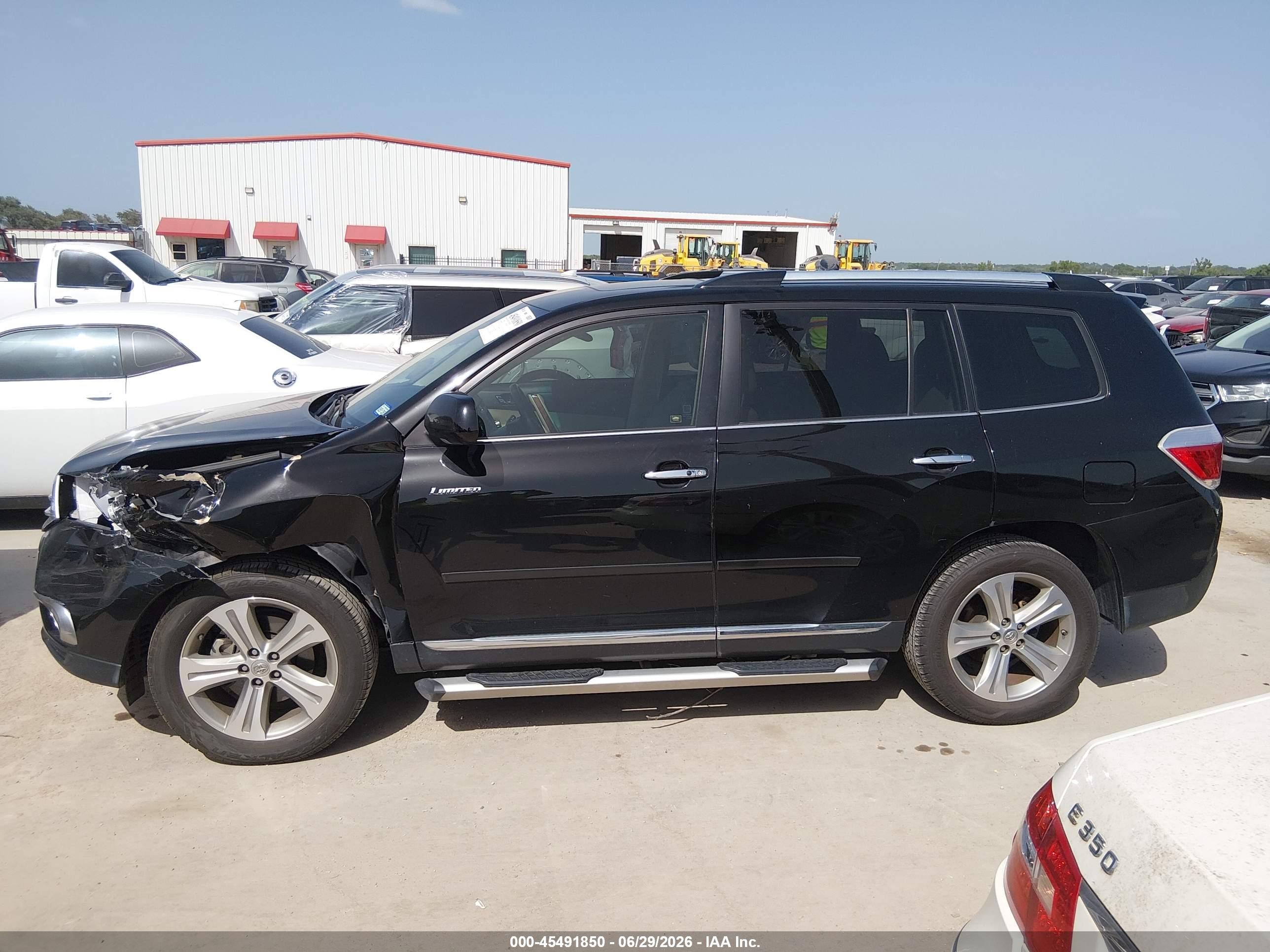 2012 Toyota Highlander Limited V6 Black vin: 5TDYK3EH1CS053675