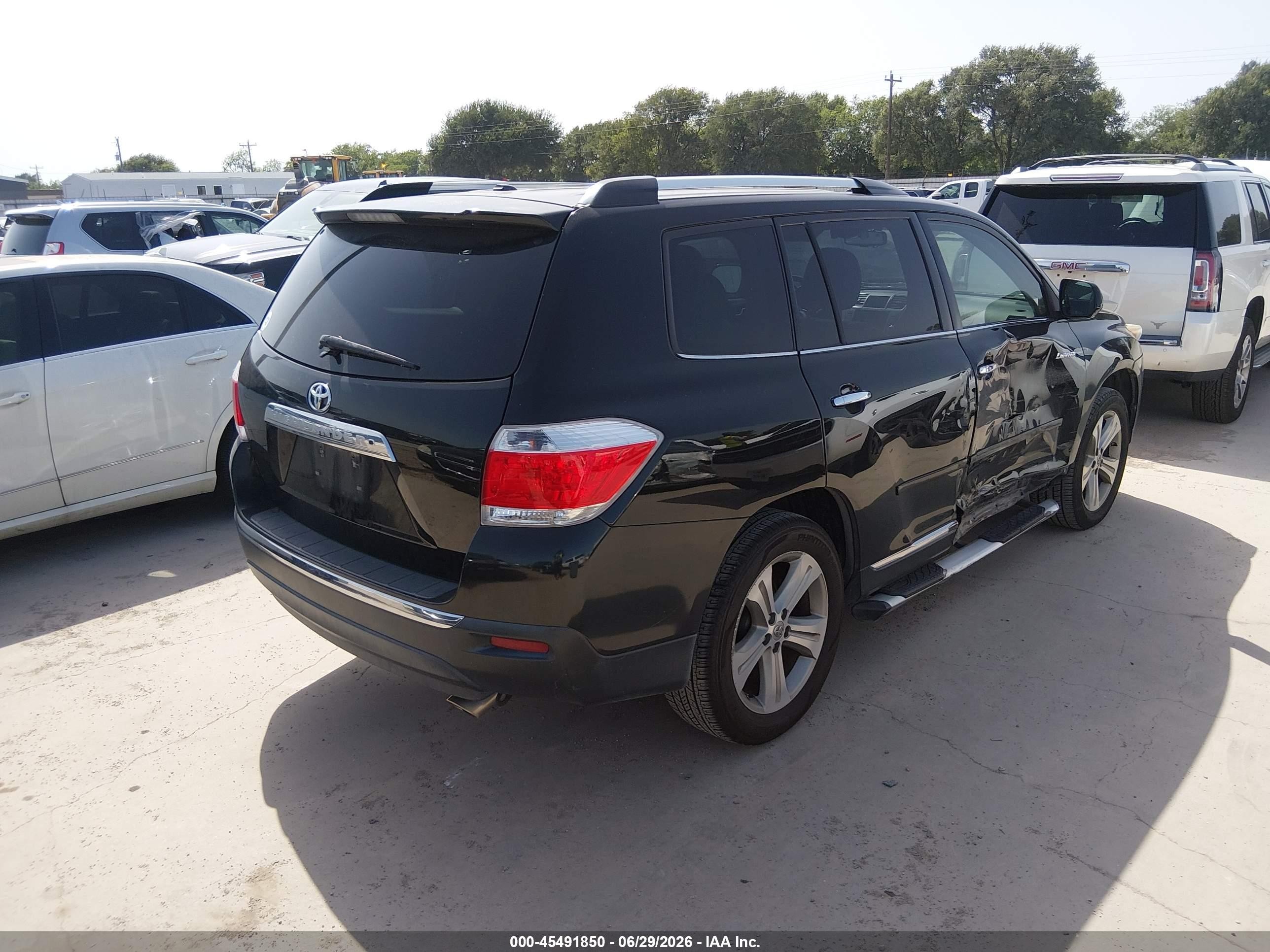 2012 Toyota Highlander Limited V6 Black vin: 5TDYK3EH1CS053675