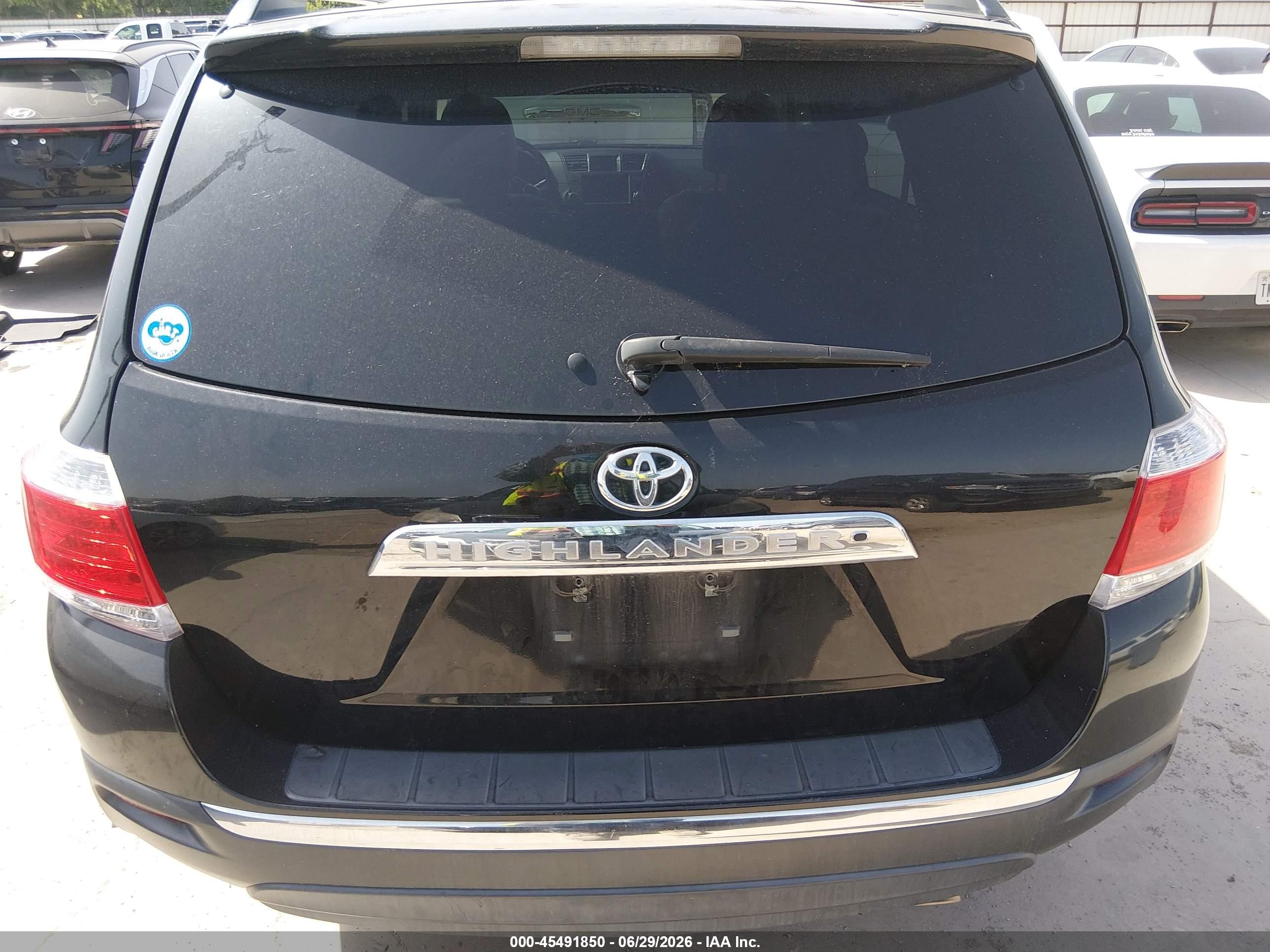 2012 Toyota Highlander Limited V6 Black vin: 5TDYK3EH1CS053675