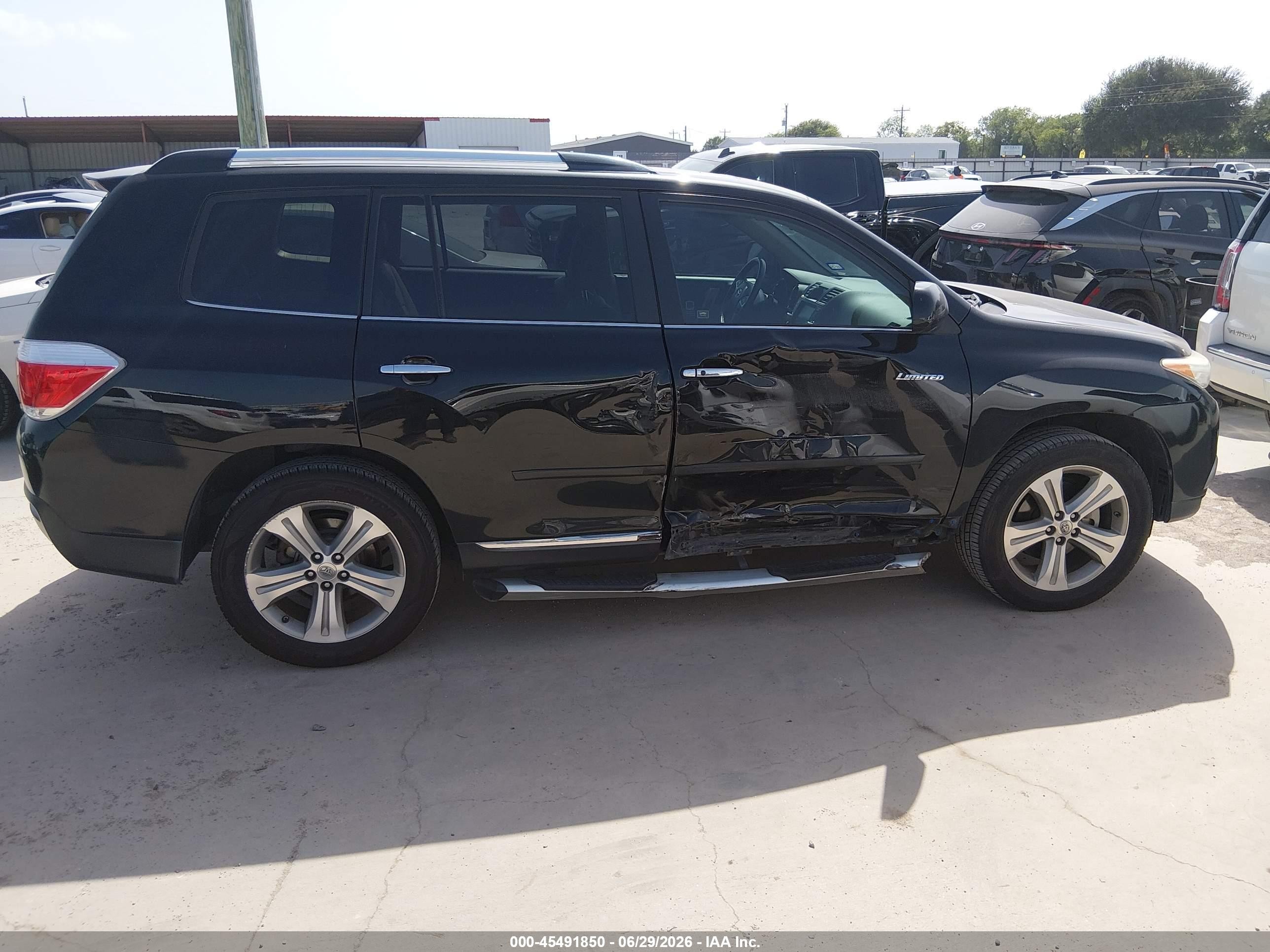 2012 Toyota Highlander Limited V6 Black vin: 5TDYK3EH1CS053675