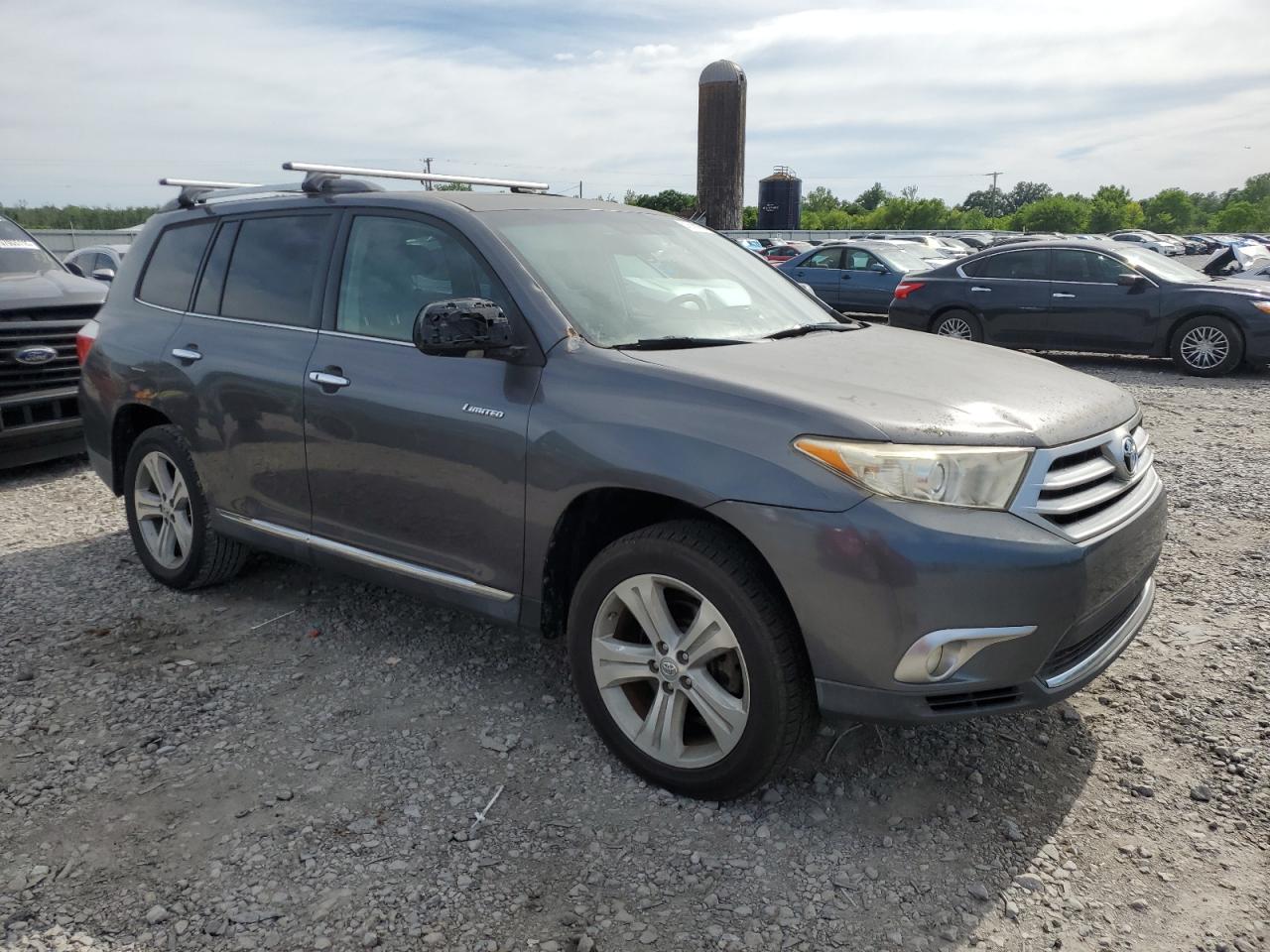 2012 Toyota Highlander Limited Blue vin: 5TDYK3EH1CS062019