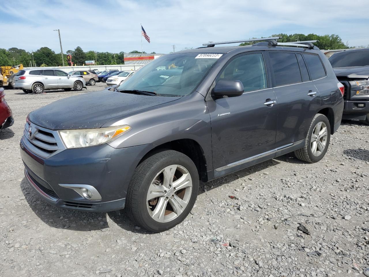 2012 Toyota Highlander Limited Blue vin: 5TDYK3EH1CS062019