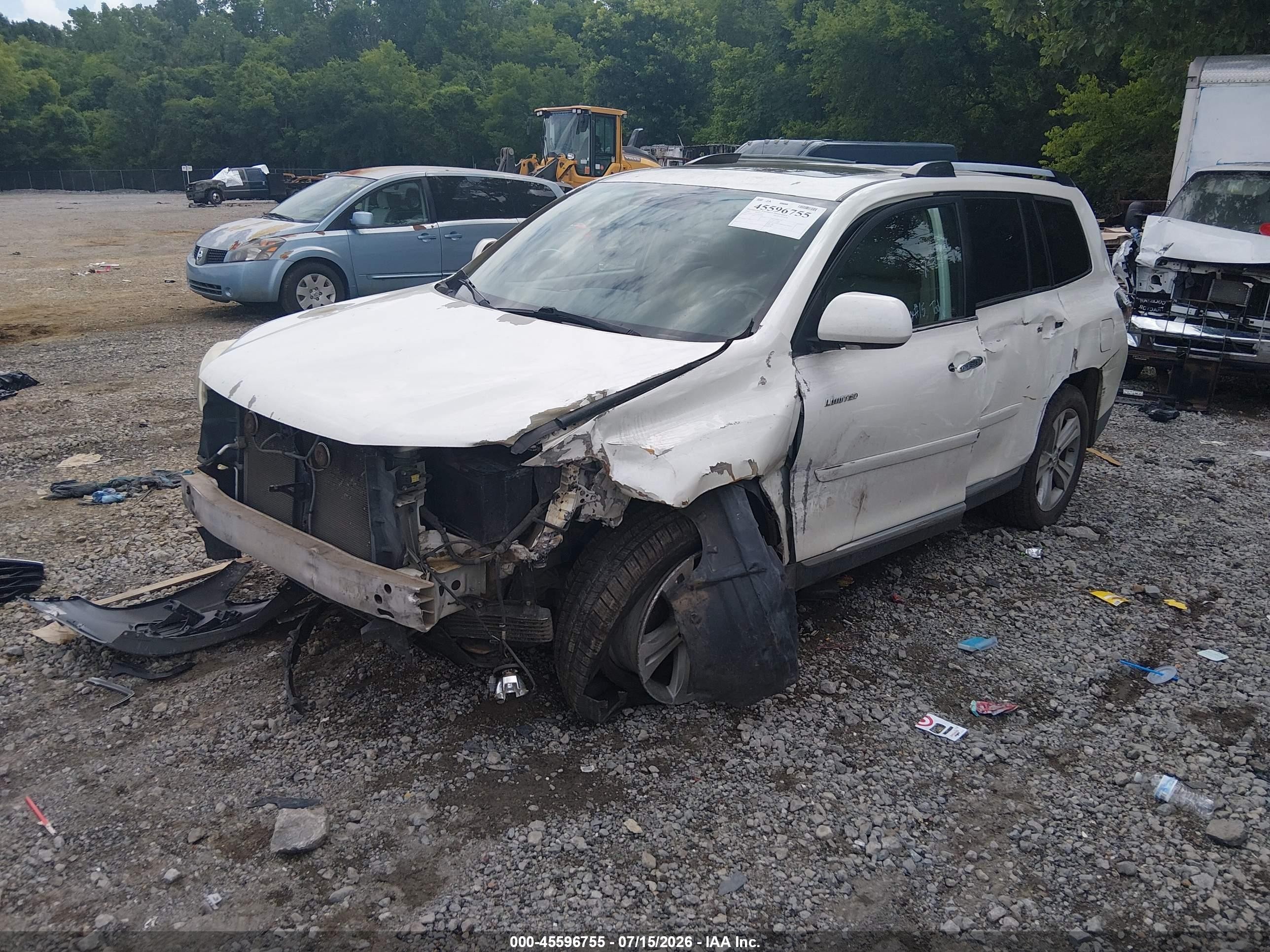 2012 Toyota Highlander Limited V6 White vin: 5TDYK3EH1CS083808