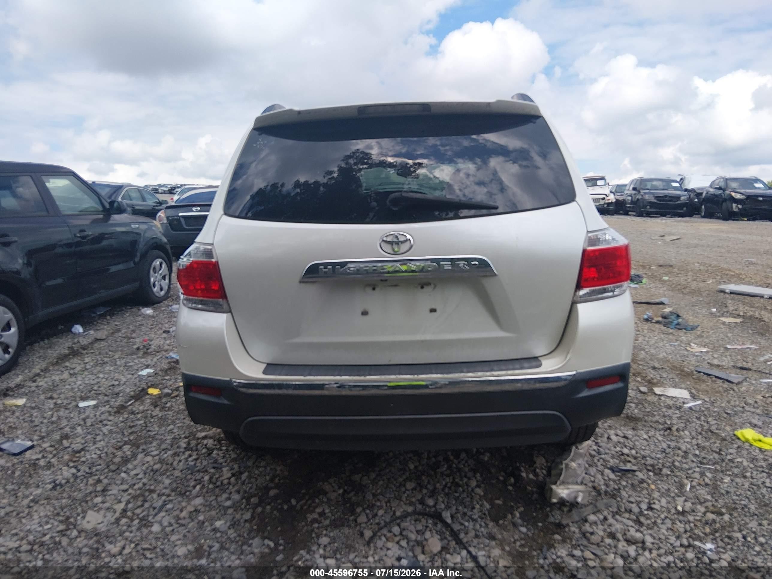 2012 Toyota Highlander Limited V6 White vin: 5TDYK3EH1CS083808