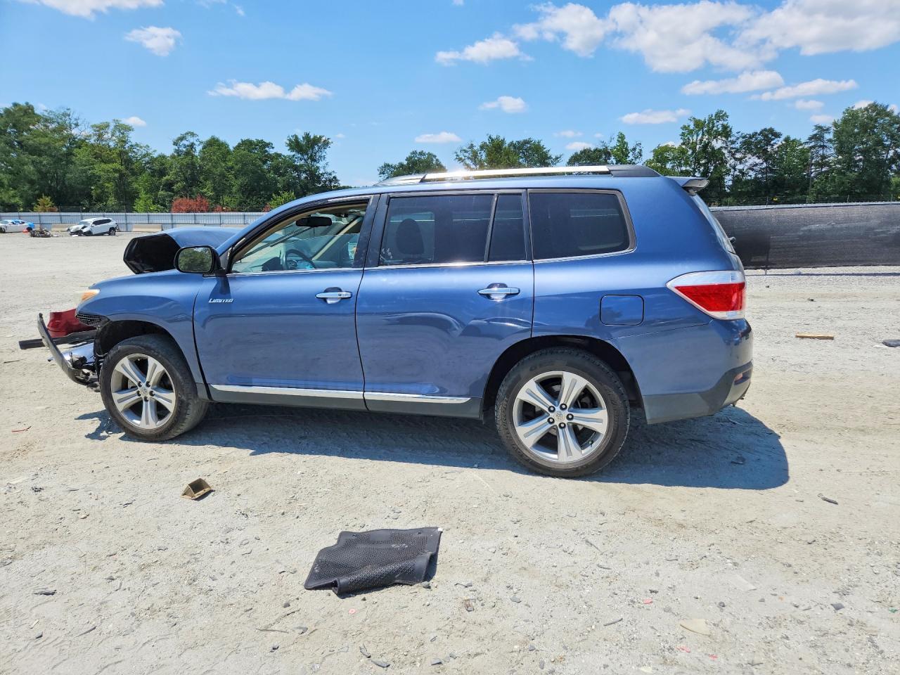 2013 Toyota Highlander Limited Blue vin: 5TDYK3EH1DS109180