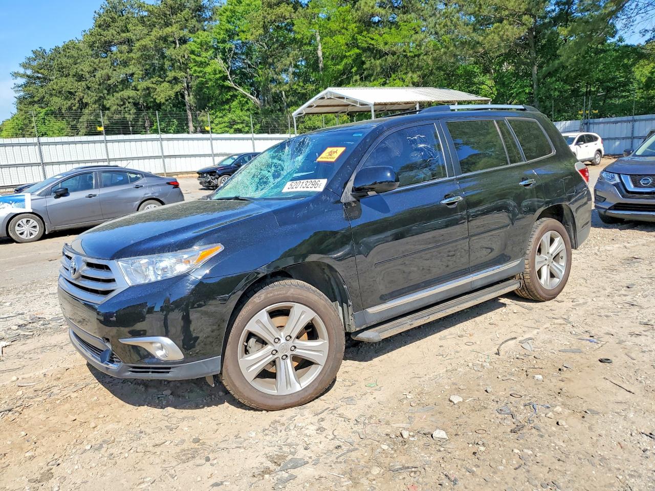 2013 Toyota Highlander Limited Черный vin: 5TDYK3EH1DS133396