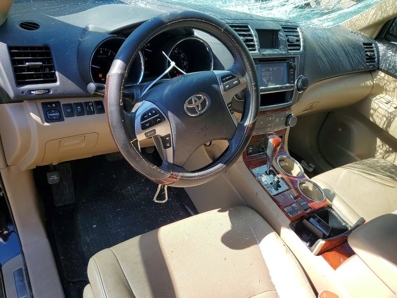 2013 Toyota Highlander Limited Черный vin: 5TDYK3EH1DS133396