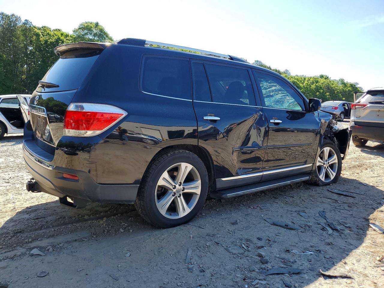 2013 Toyota Highlander Limited Черный vin: 5TDYK3EH1DS133396