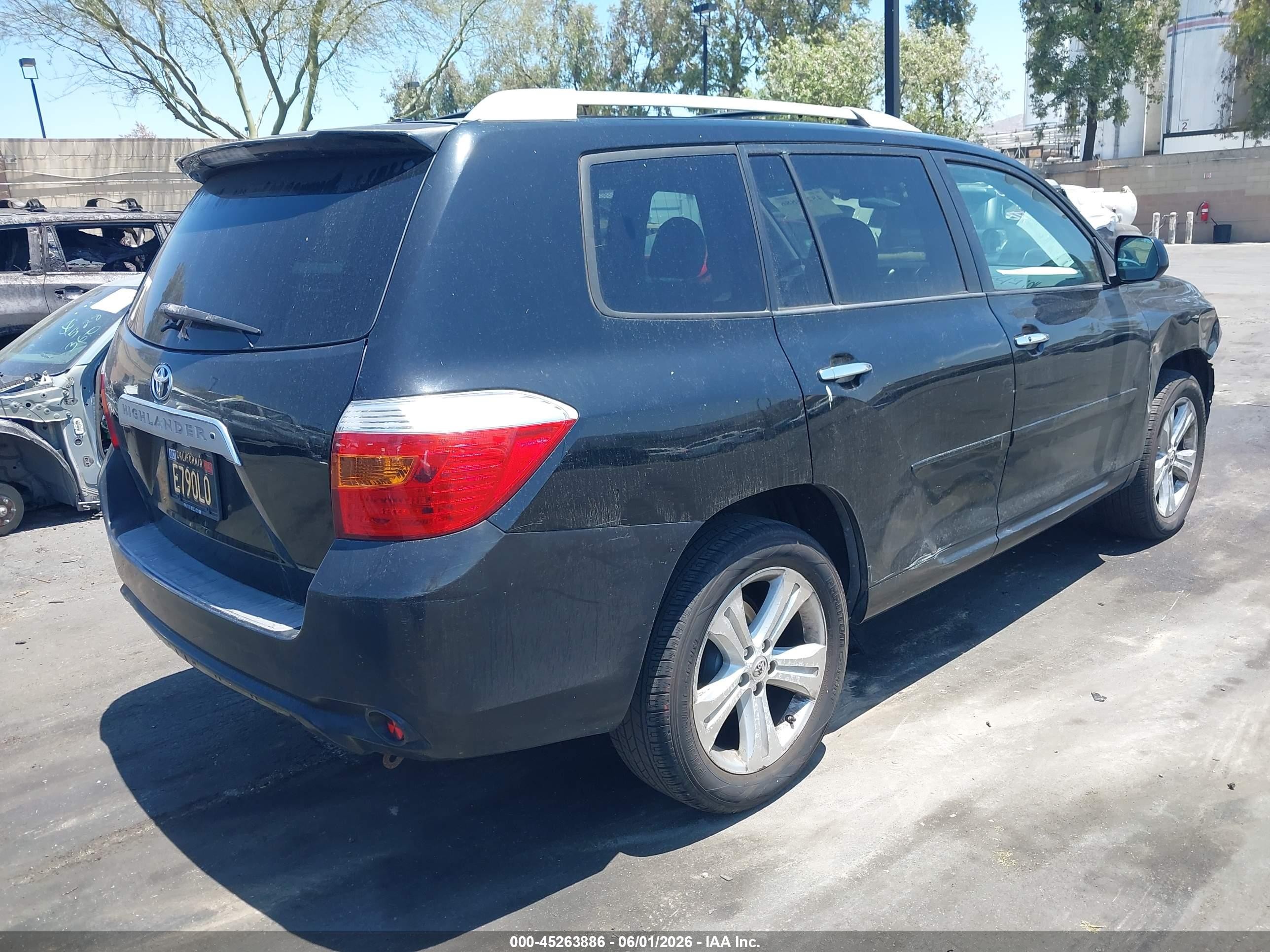 2010 Toyota Highlander Limited V6 Black vin: 5TDYK3EH2AS023419
